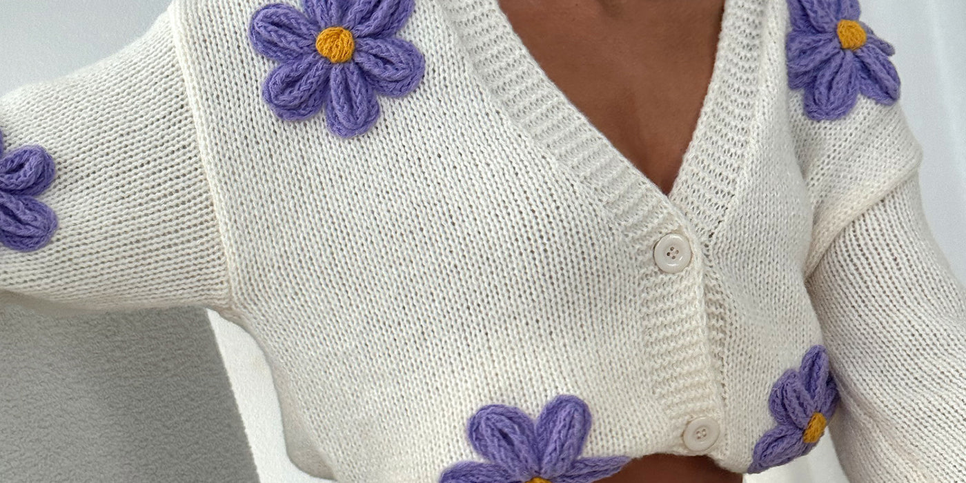 Les pulls fleuris, la tendance du moment