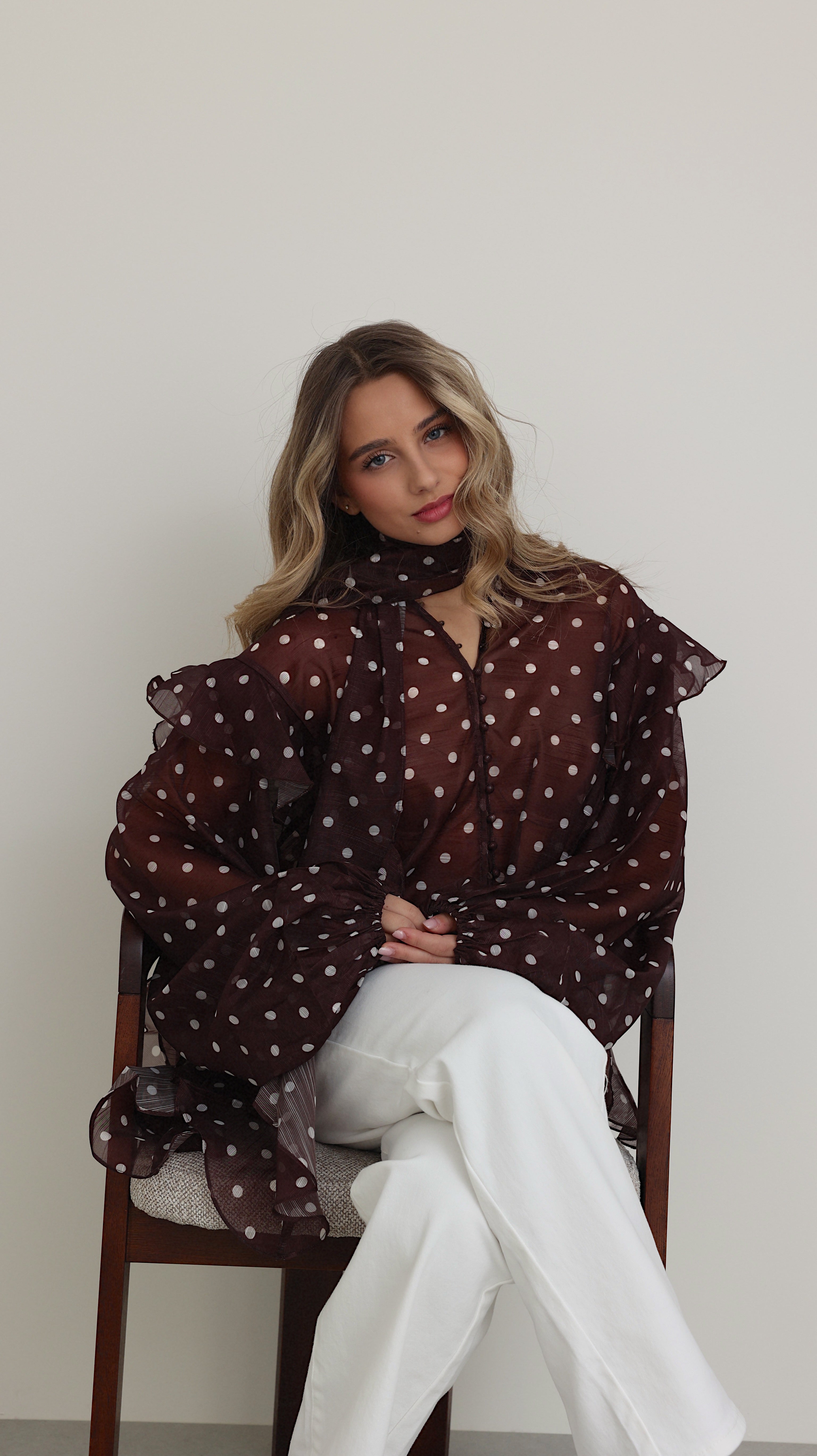 BLOUSE FANNY - CHOCO