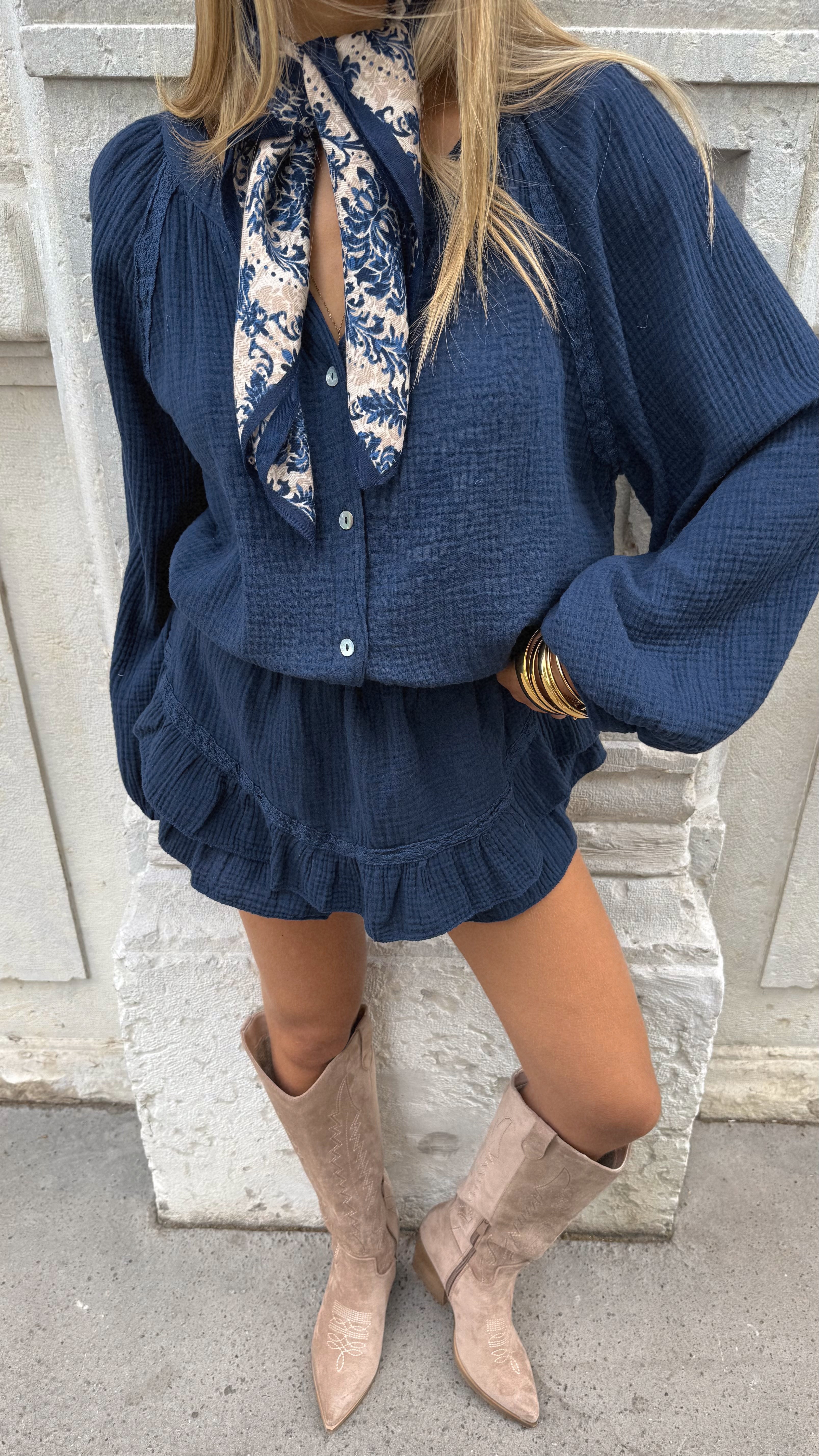 MARIE SET - NAVY BLUE