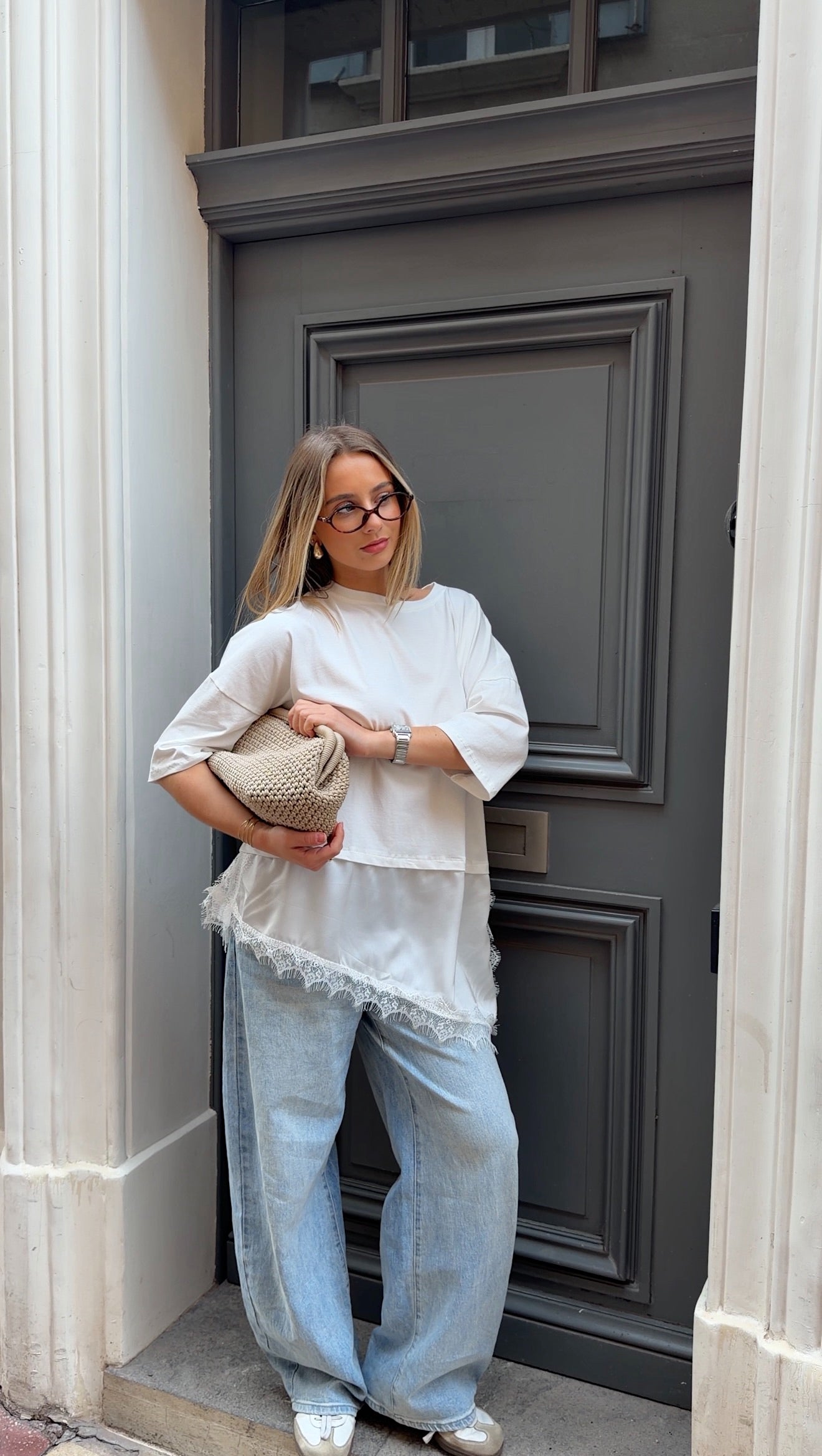 T-SHIRT LISON - BLANC