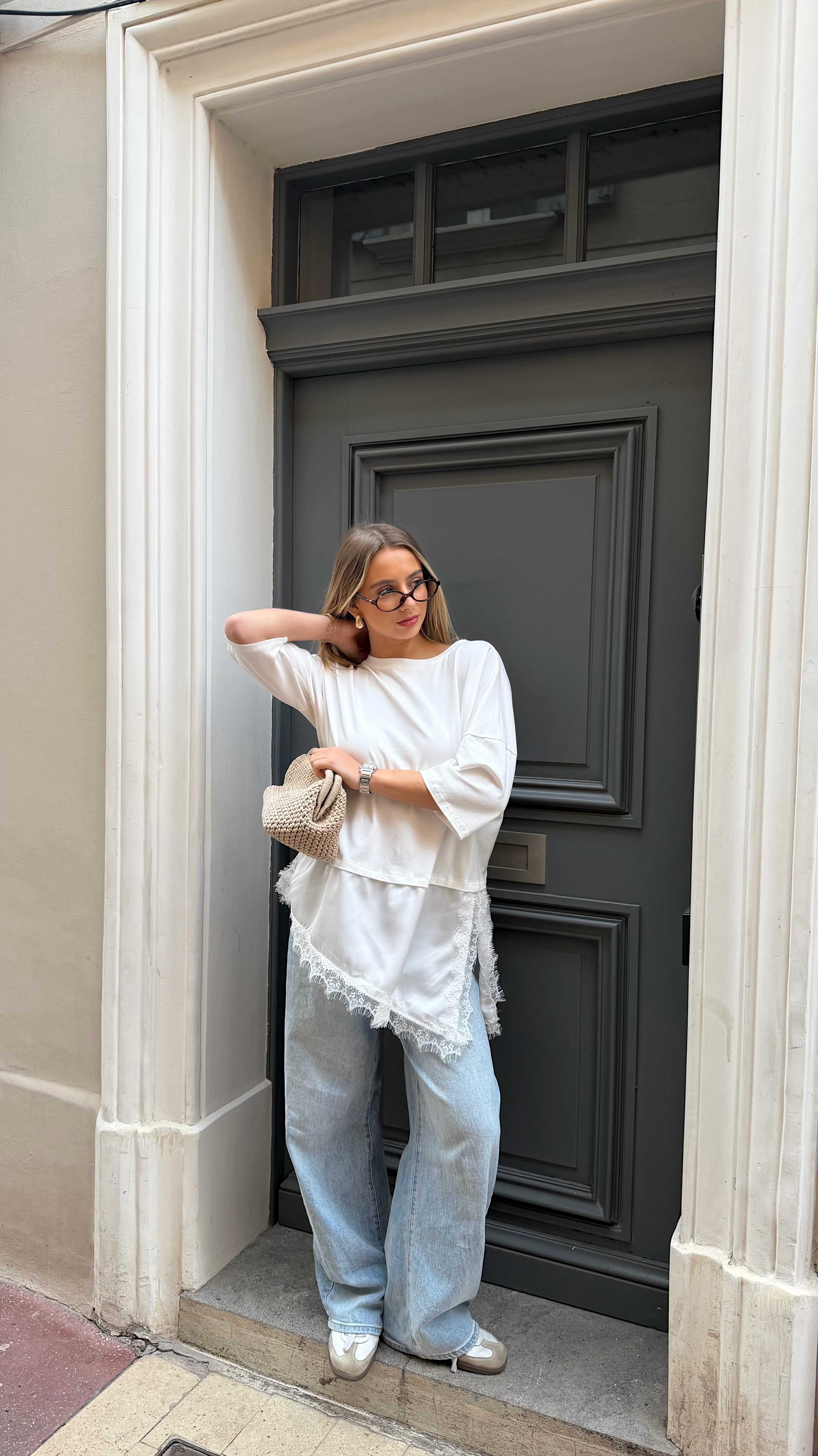 T-SHIRT LISON - BLANC