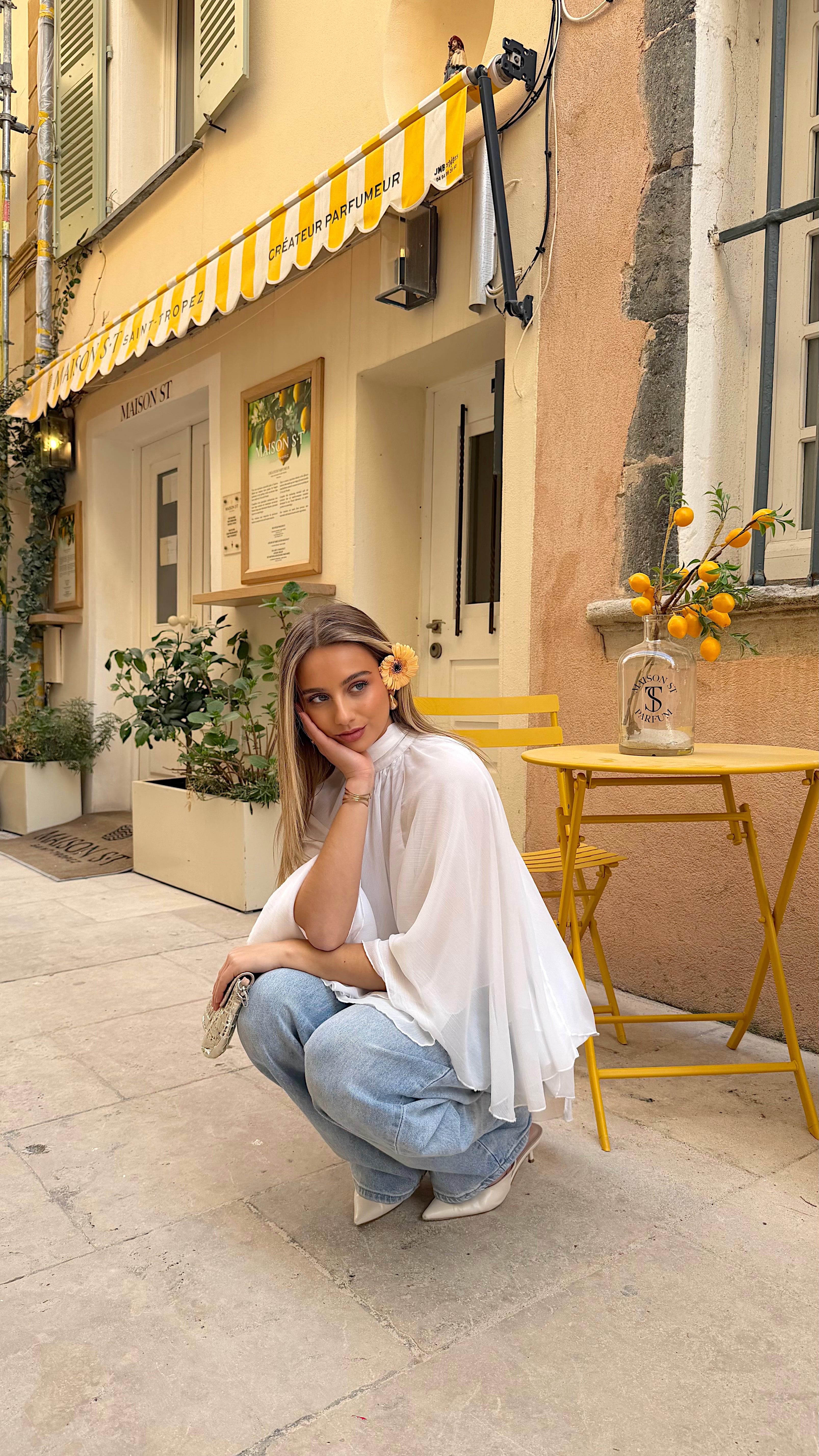 BLOUSE ISALIA - BLANC