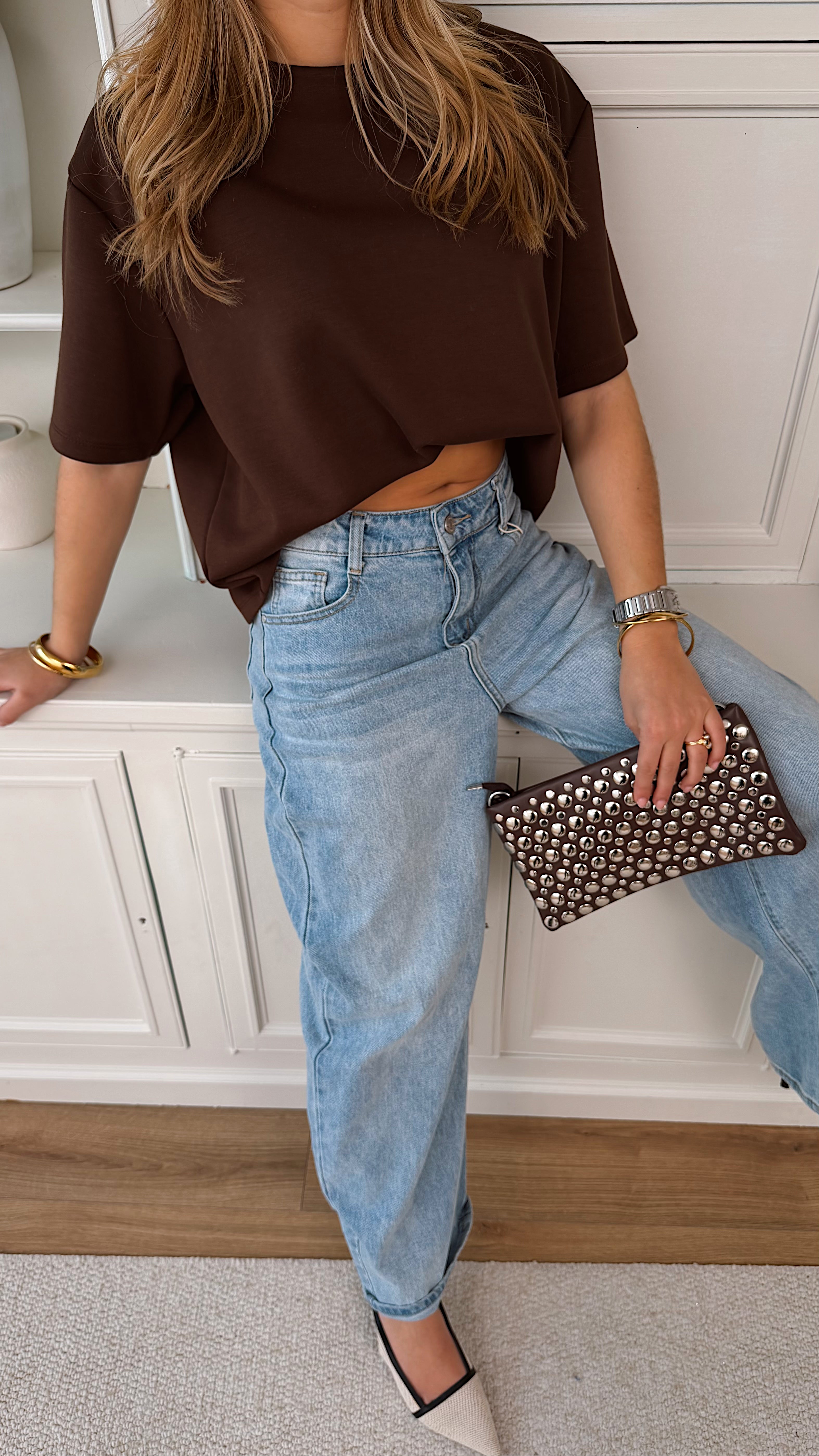 T-SHIRT LUCIA - CHOCO