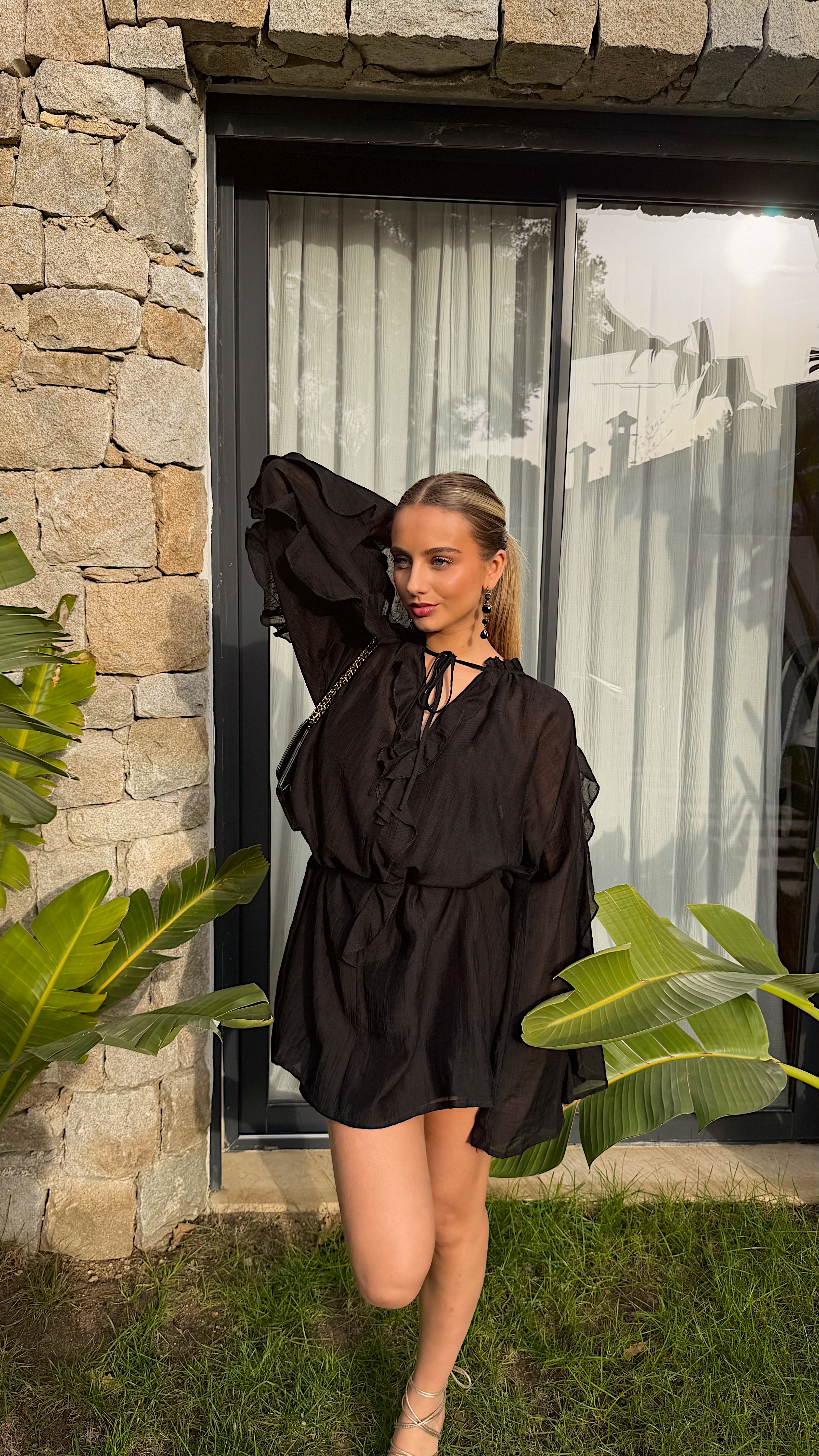 ROBE CAROLINE - NOIR