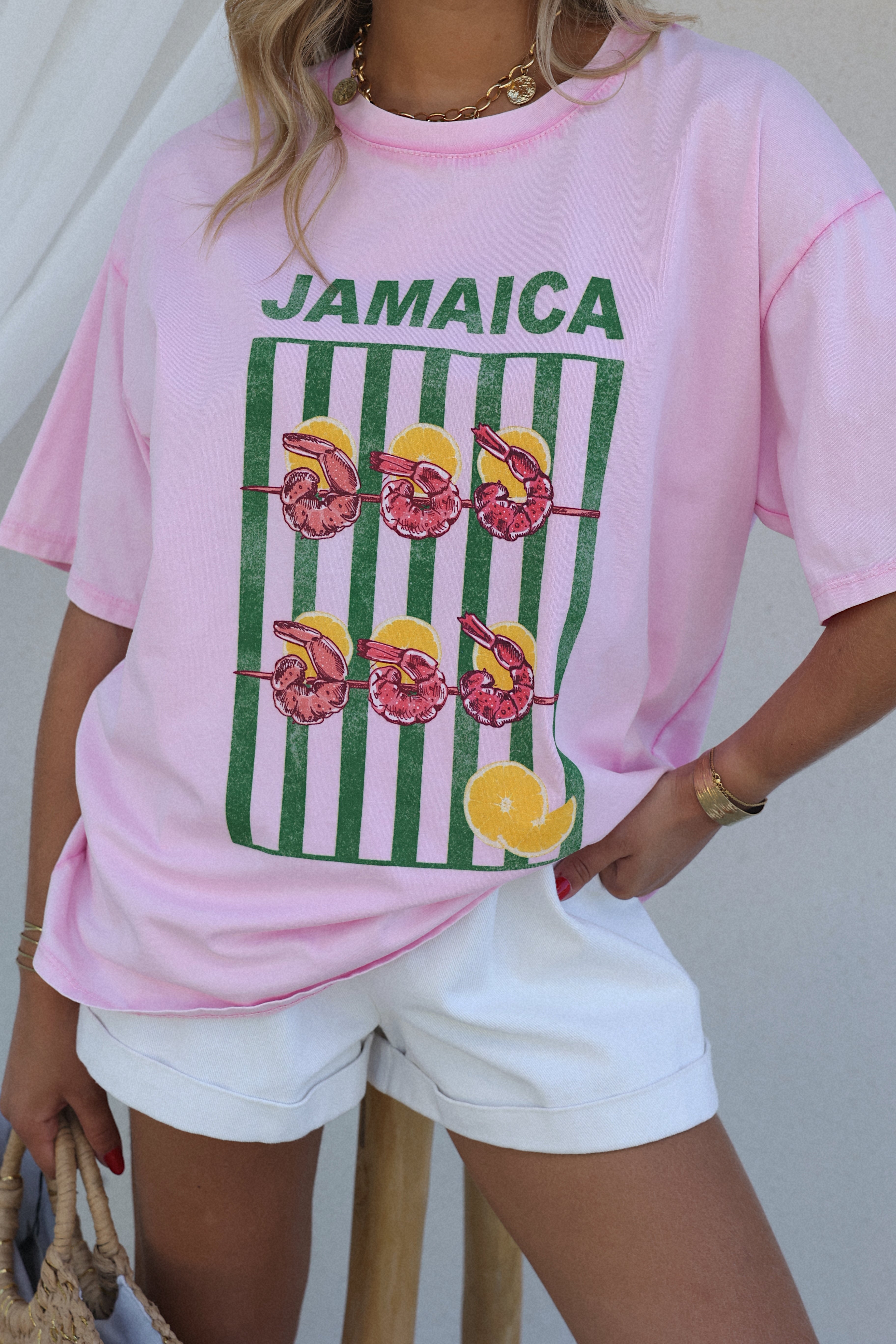 CAMISETA JAMAICA - ROSA