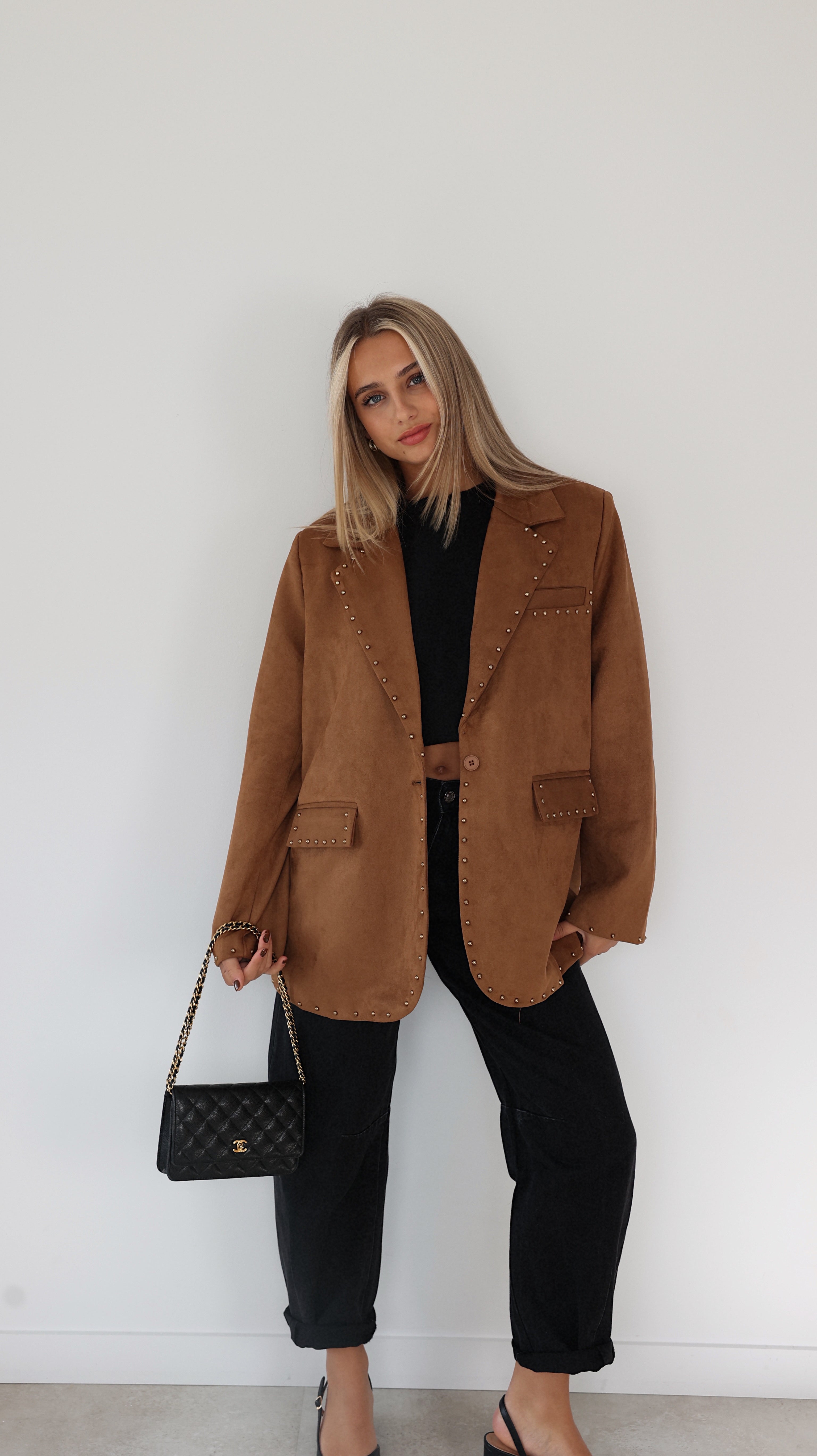 BLAZER DANIA - CAMEL