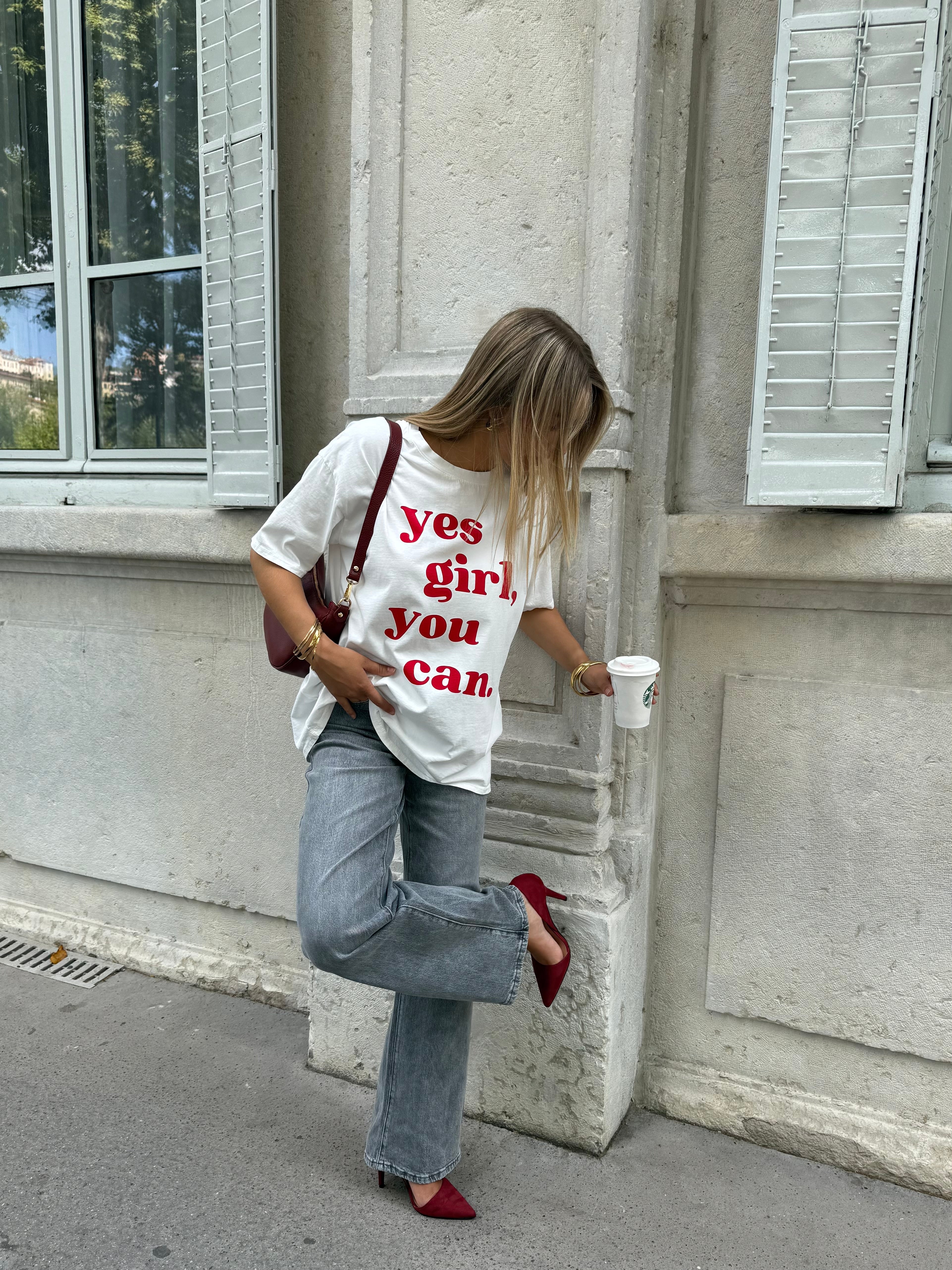 YES GIRL YOU CAN T-SHIRT