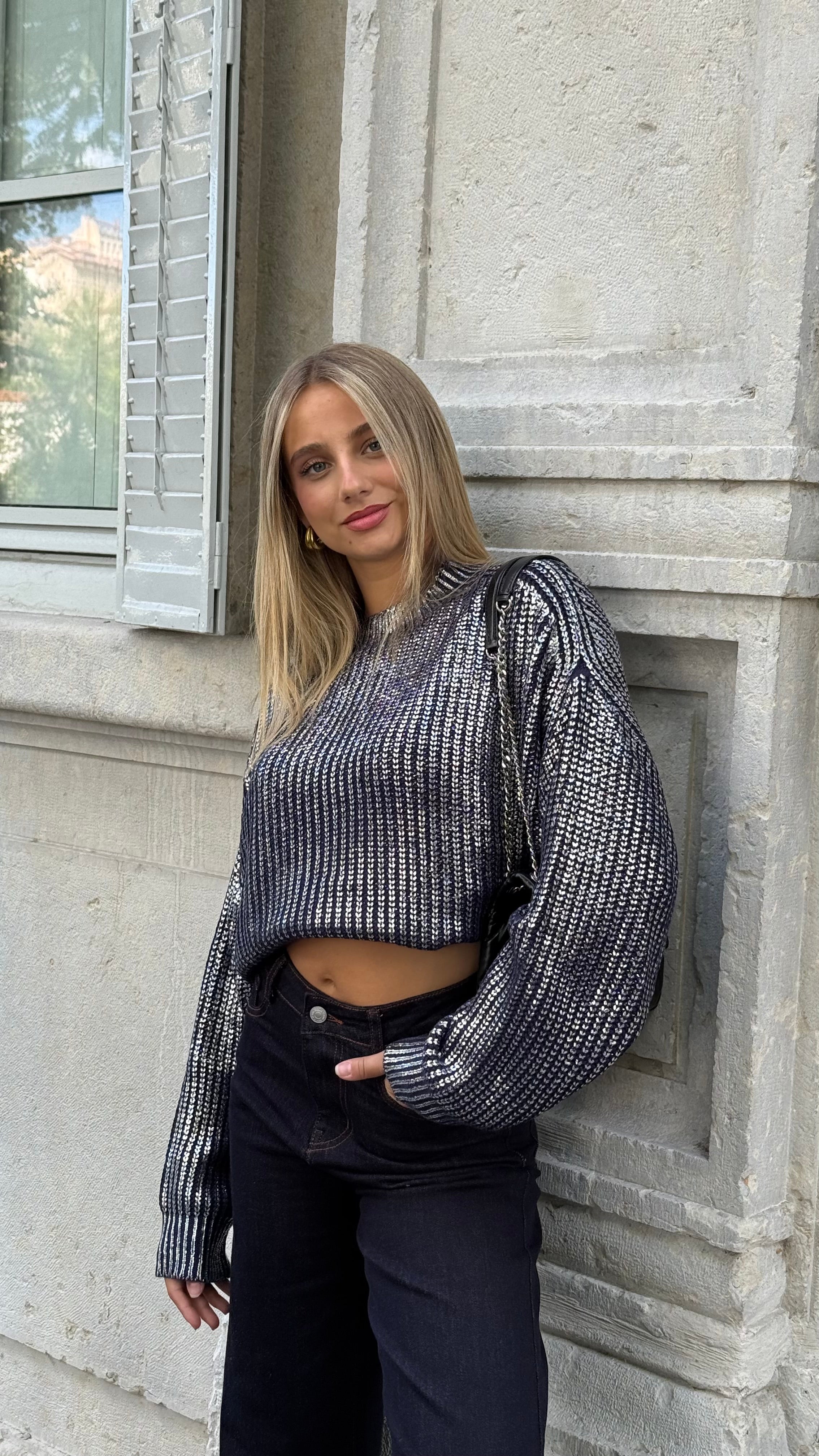 SUÉTER ELEA - AZUL MARINO