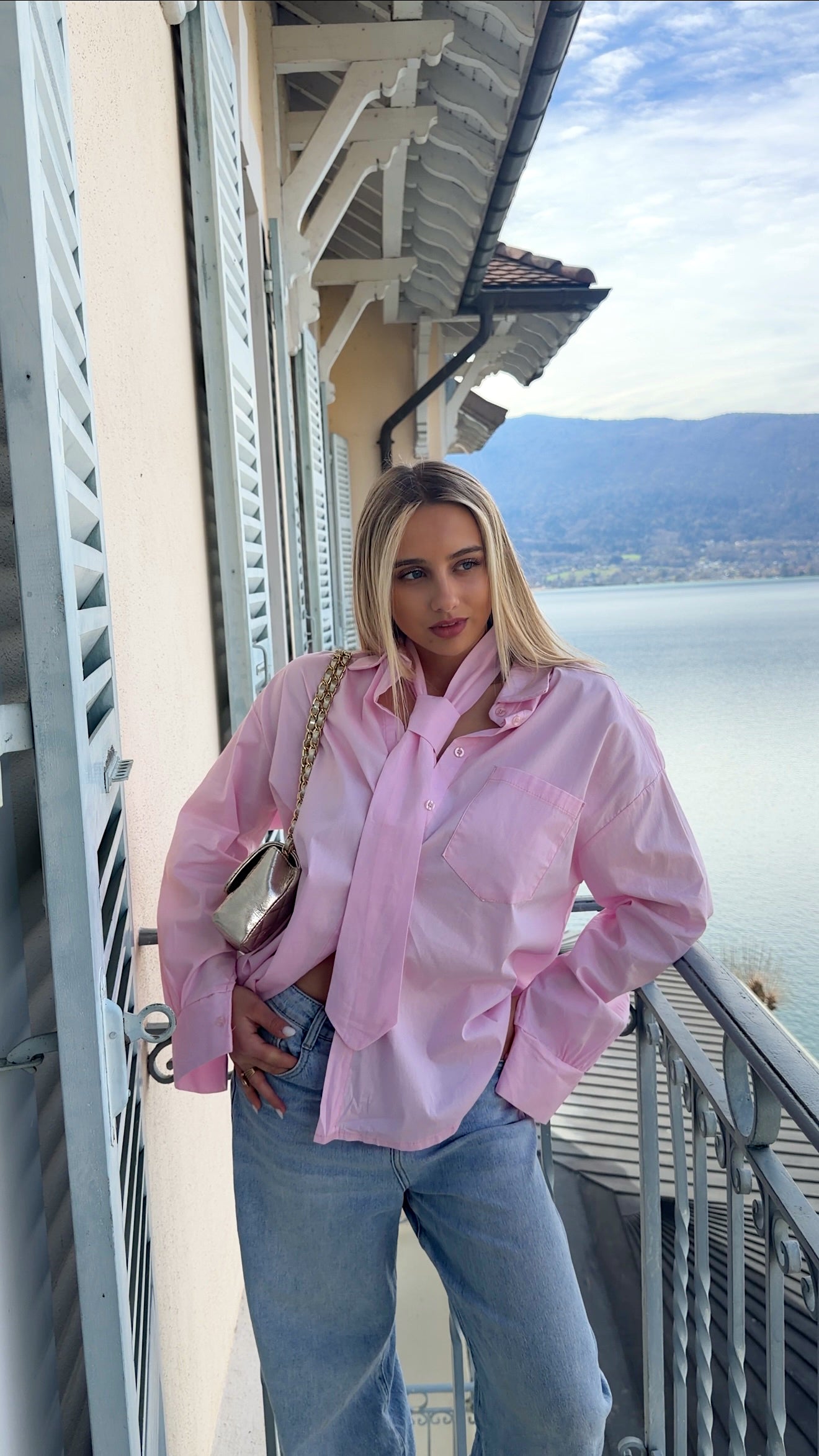 CHEMISE CAMILLE - ROSE