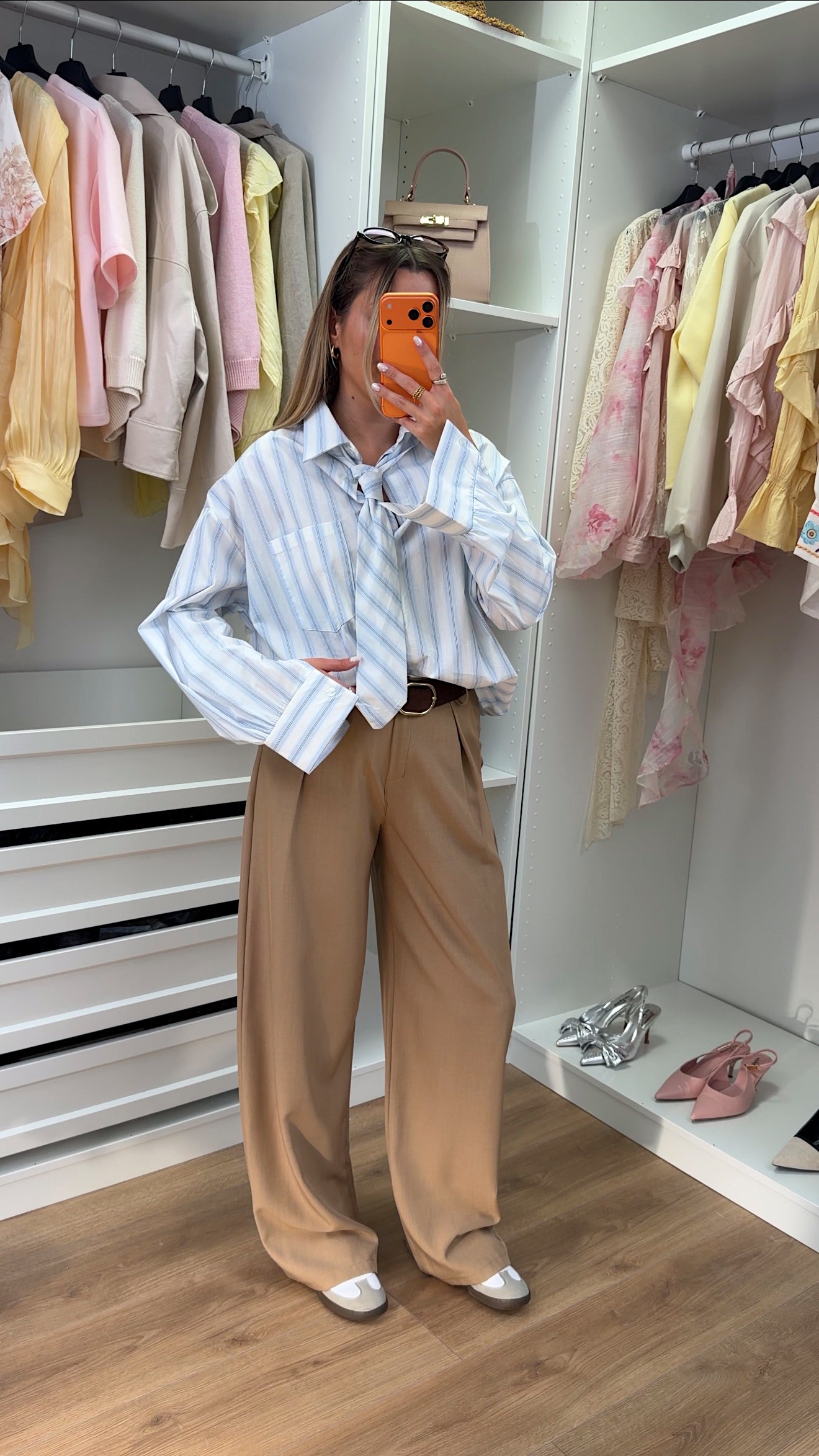CAMILLE SHIRT - BLUE STRIPES