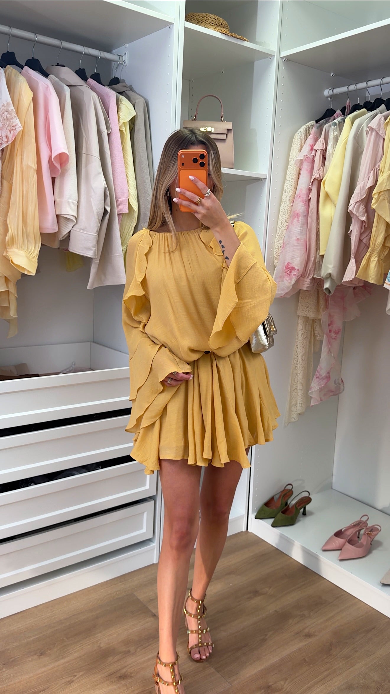 ROBE DOLORES - JAUNE