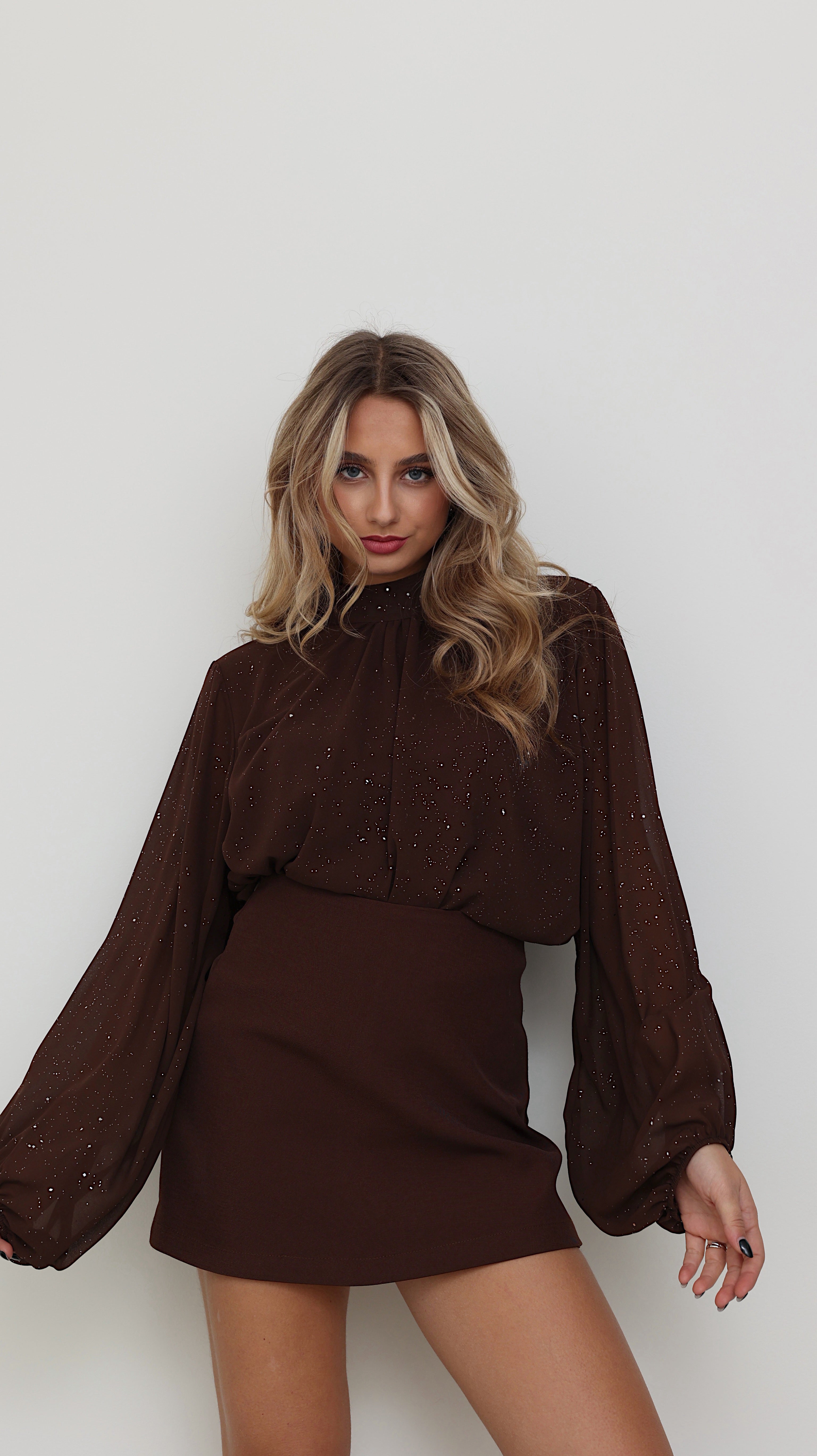 BLUSA CLARA - CHOCOLATE
