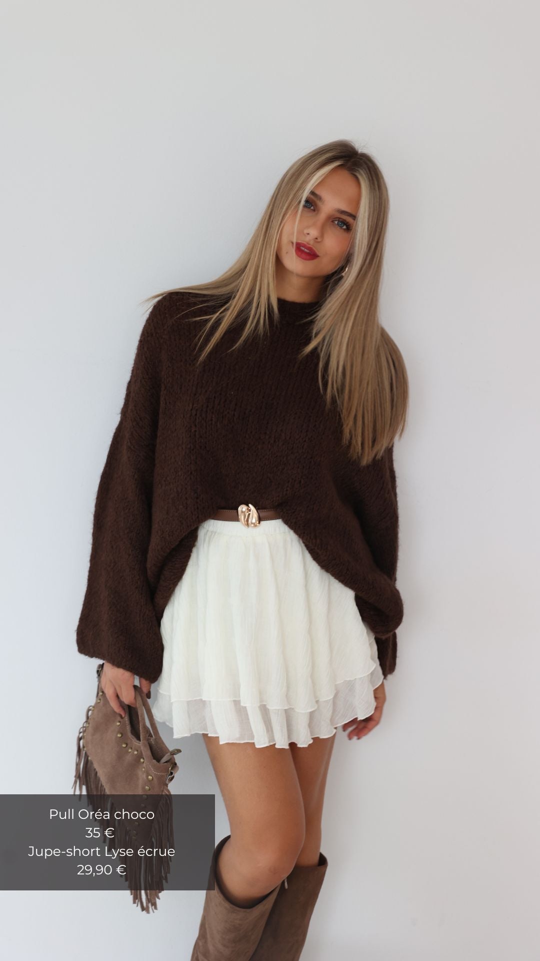 OREA SWEATER - BROWN