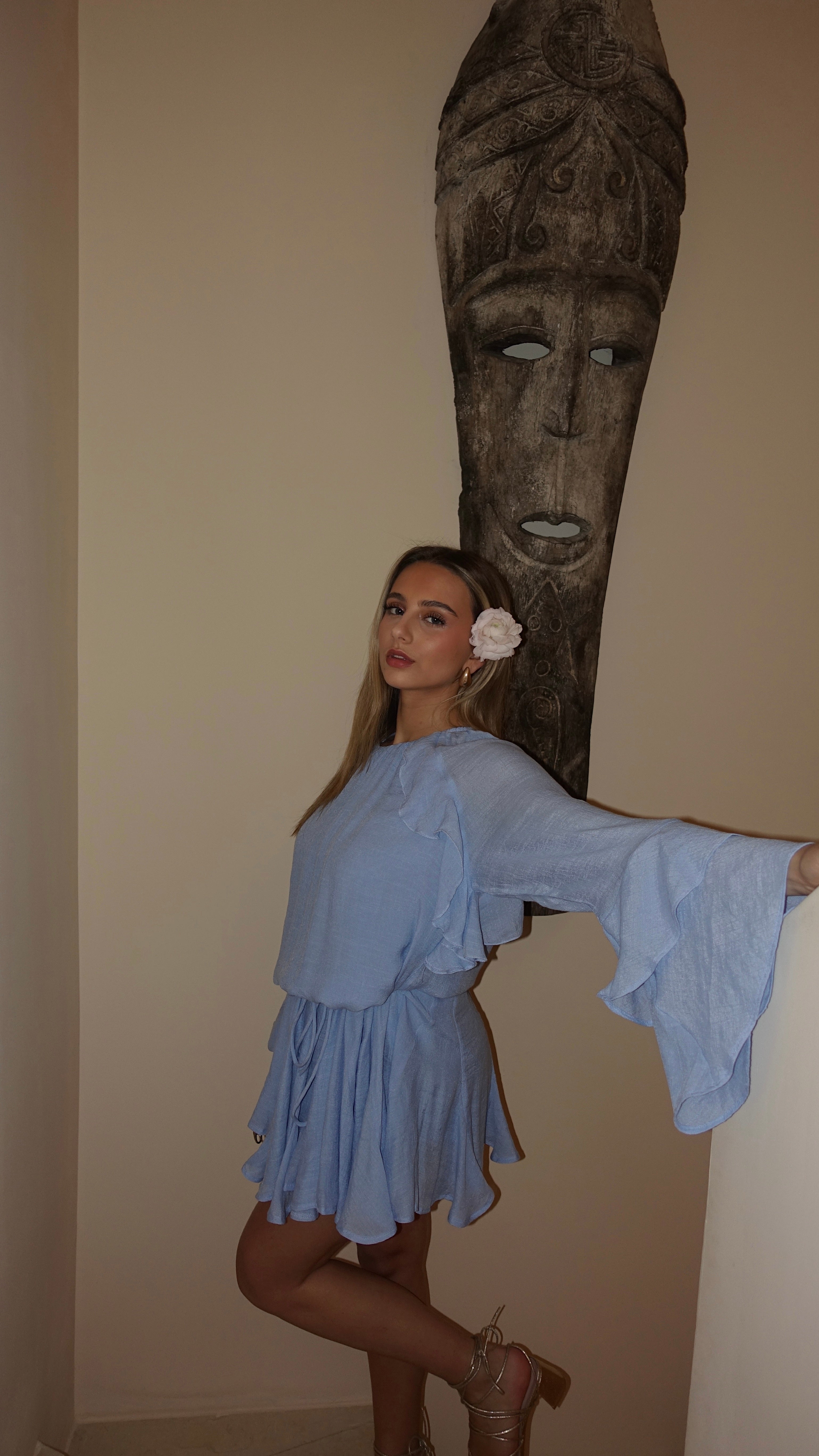 ROBE DOLORES - BLEU CIEL