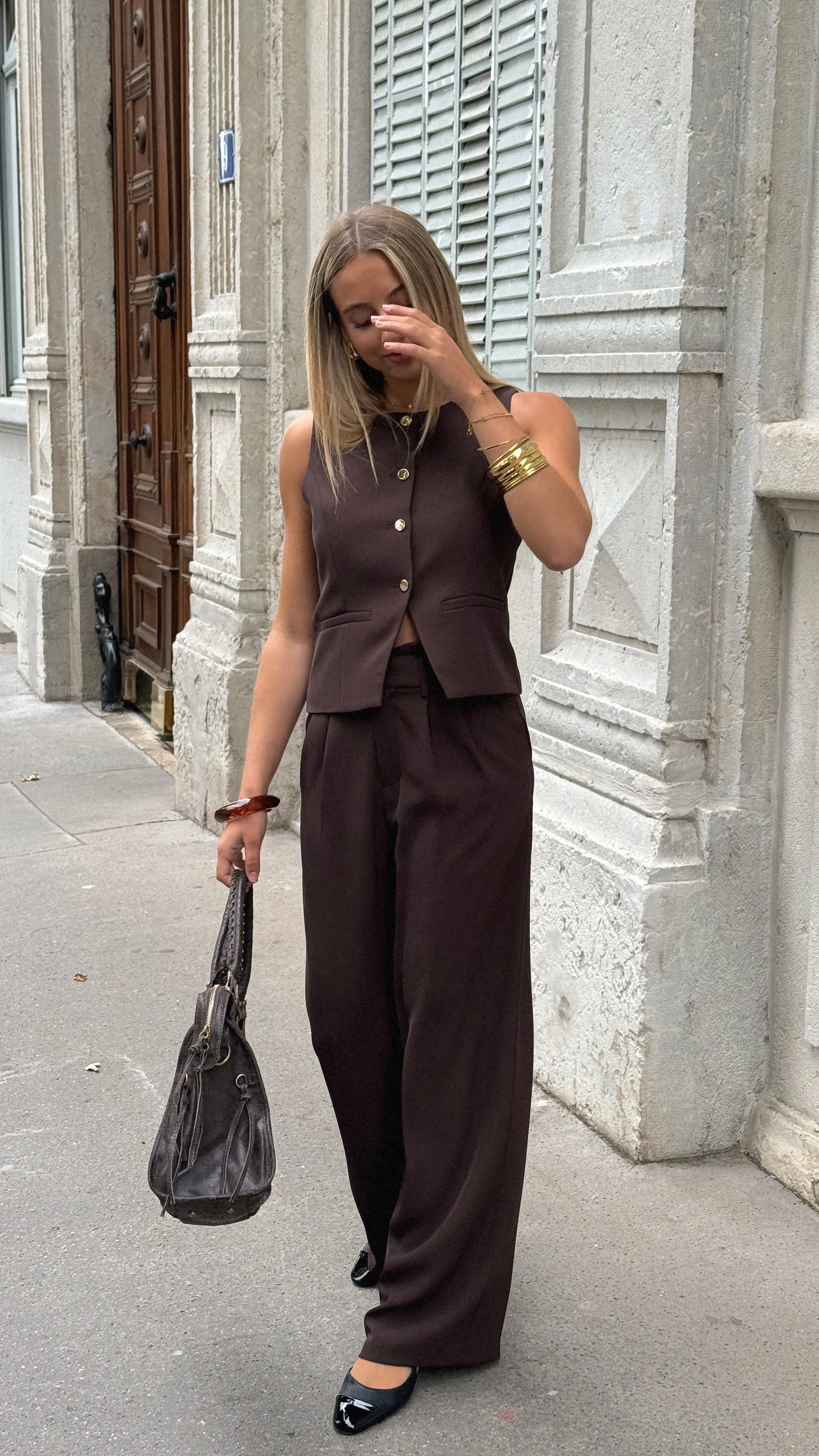 CONJUNTO ELINA - CHOCOLATE