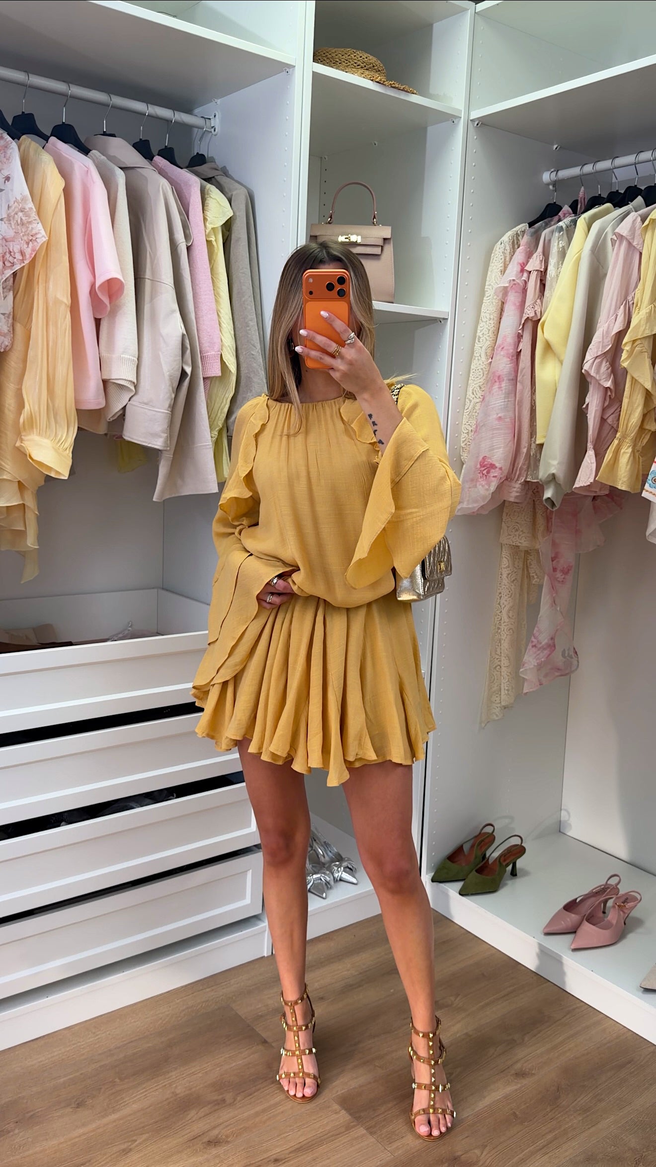 ROBE DOLORES - JAUNE