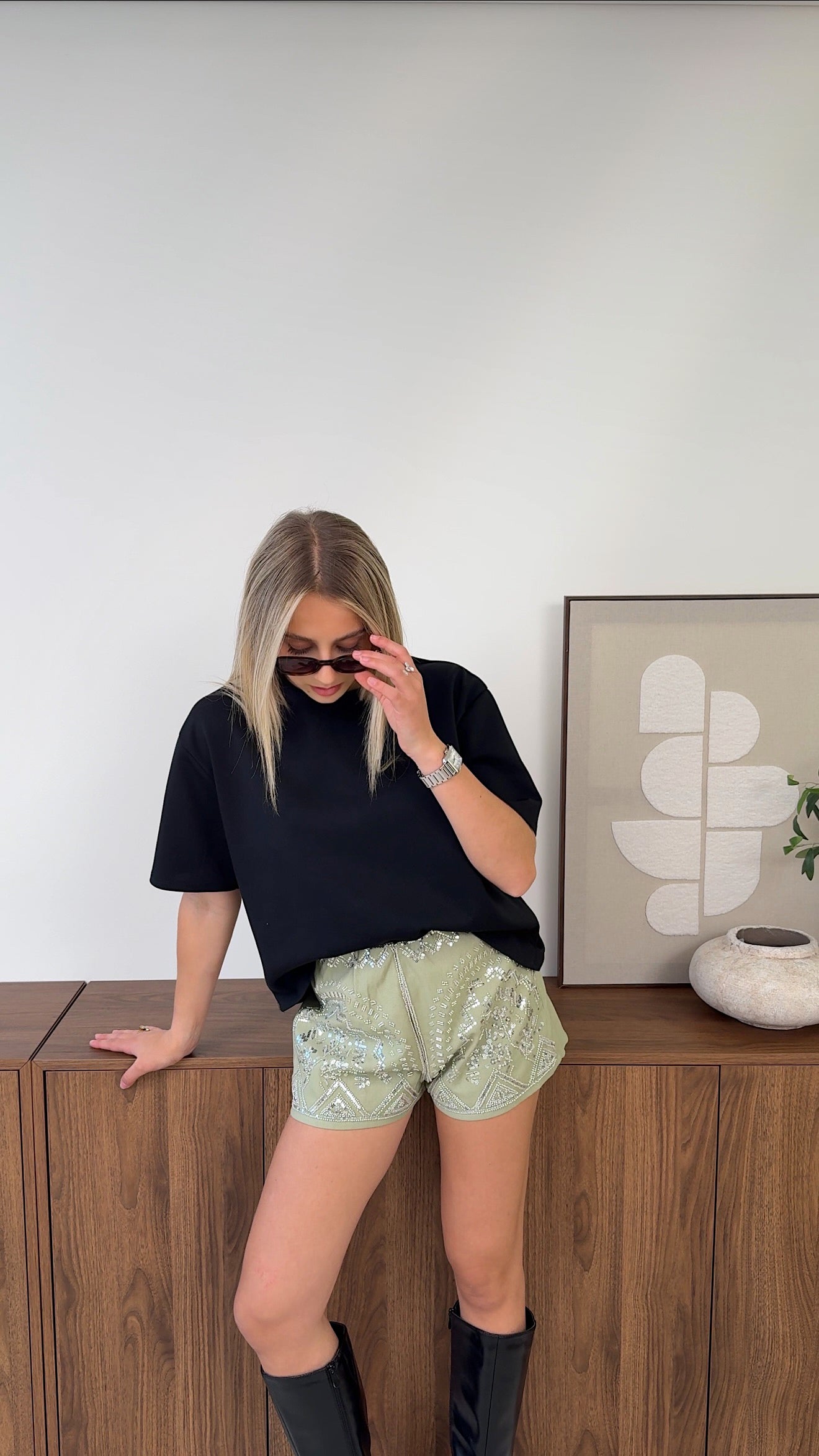 SHORT LOREN - VERDE OLIVA