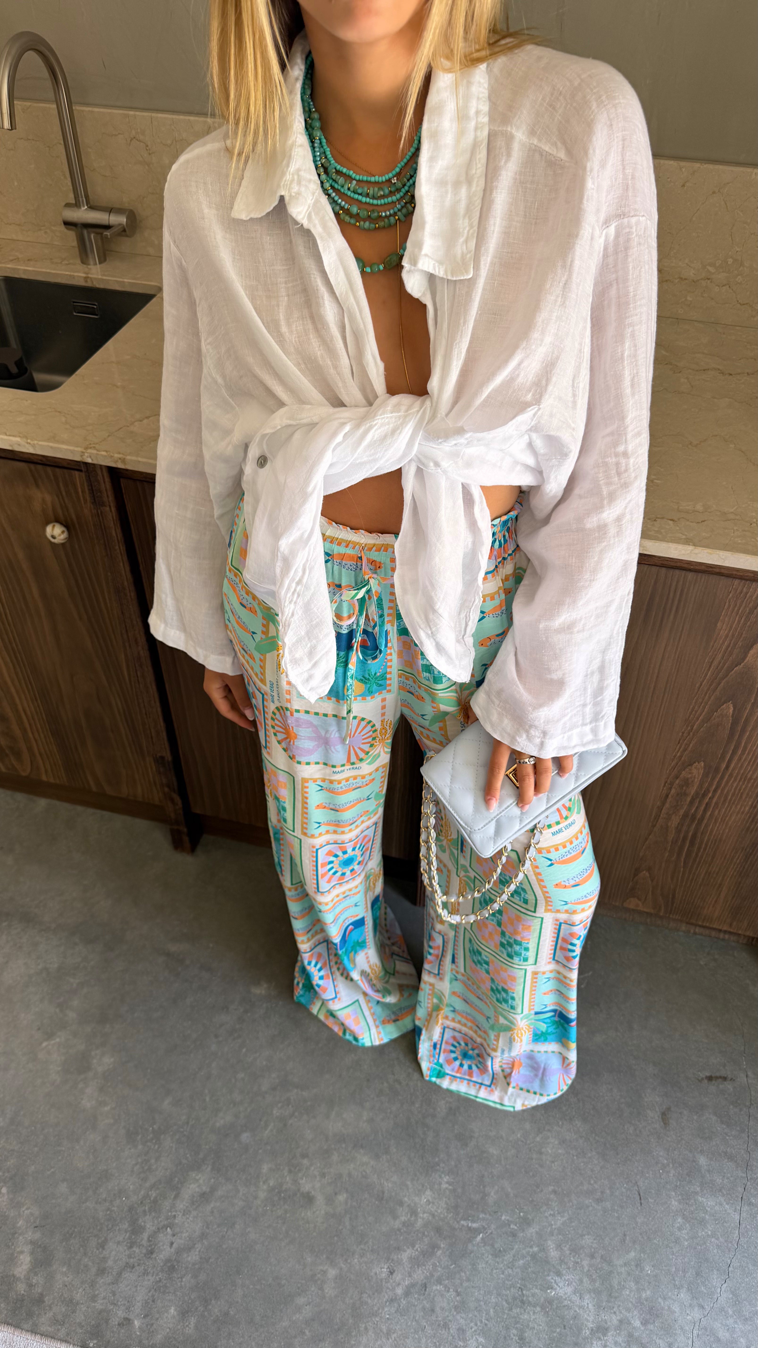 PANTALON PAULINE - BLEU