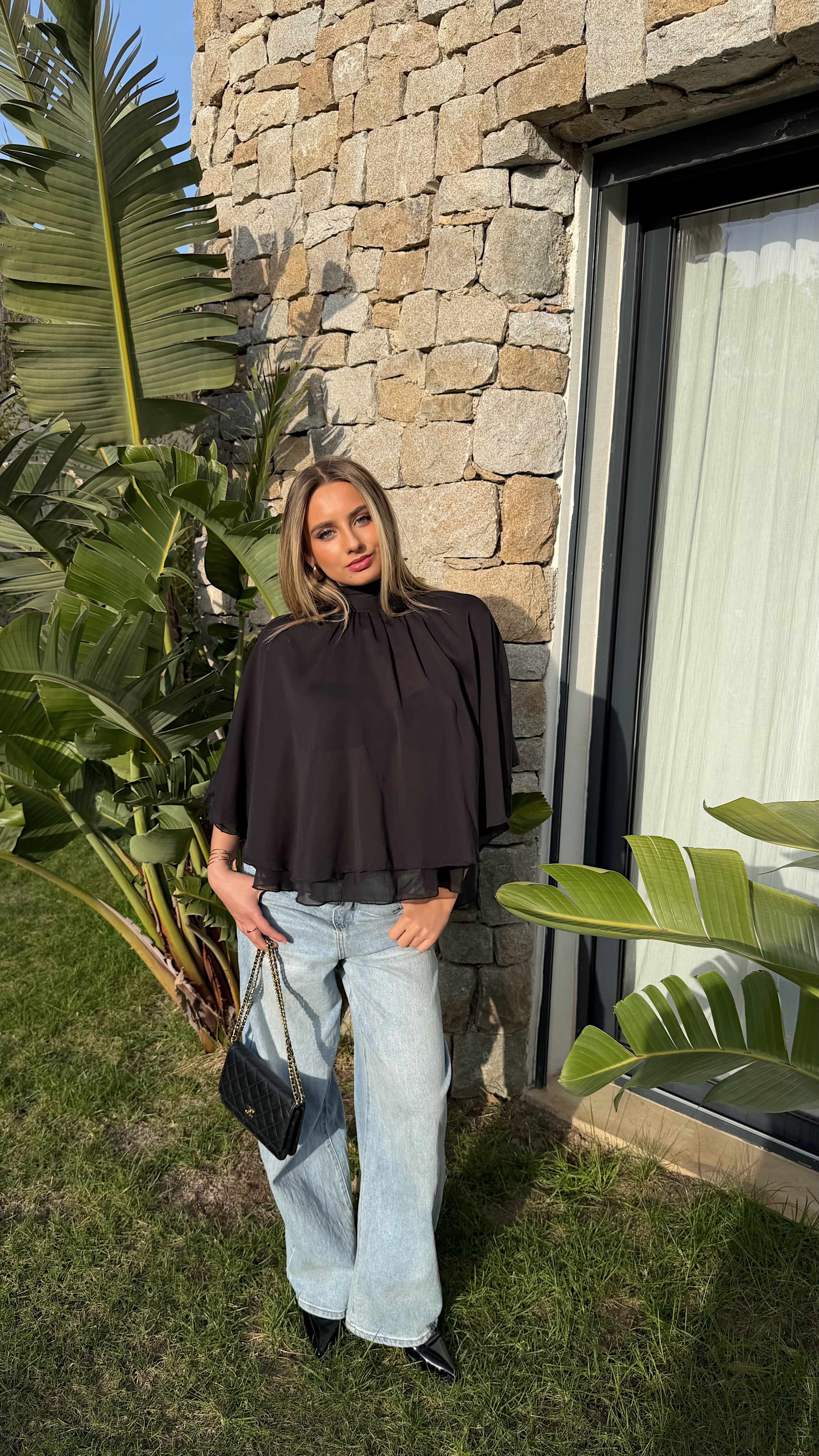 BLOUSE ISALIA - NOIR