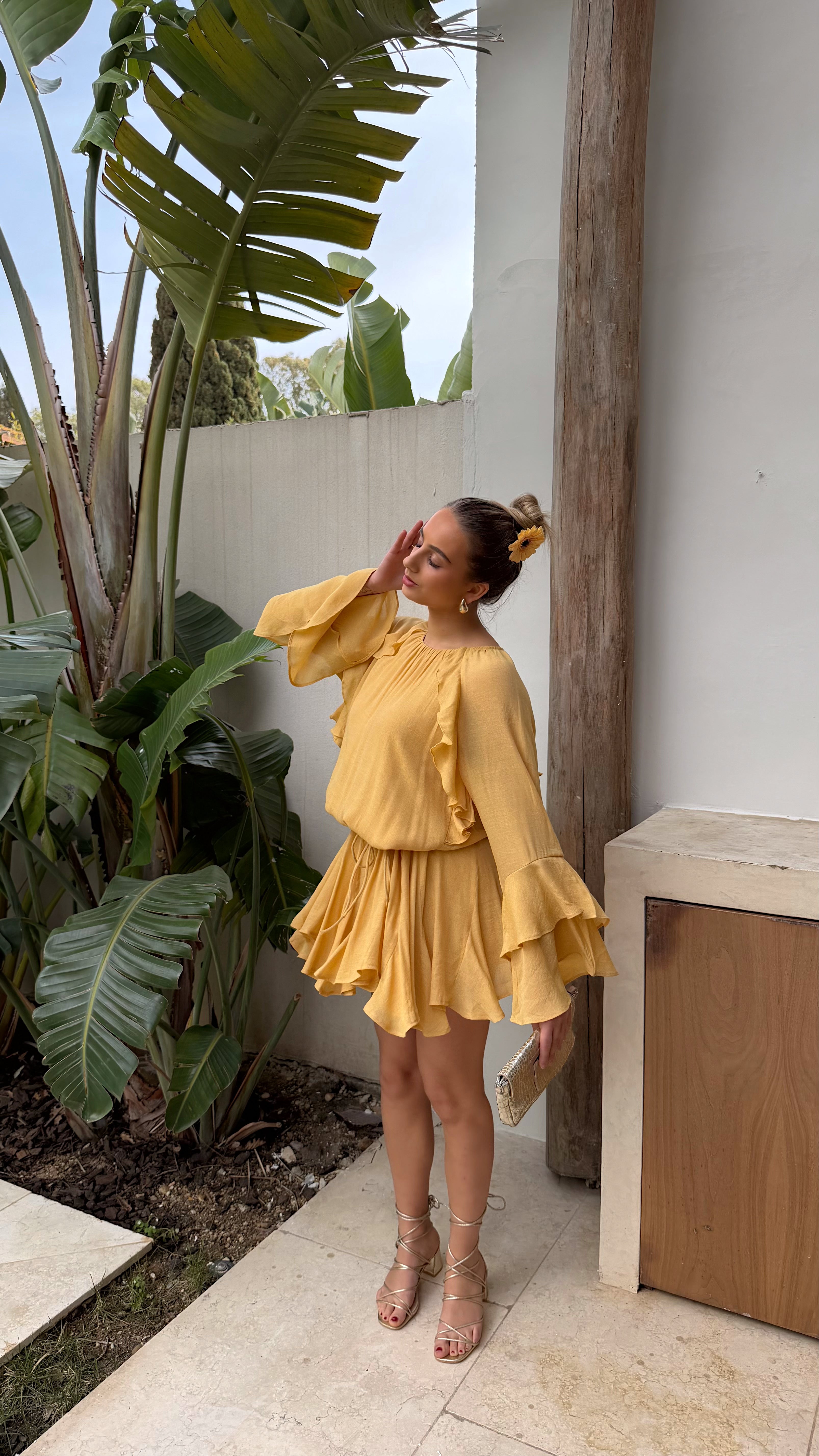 ROBE DOLORES - JAUNE