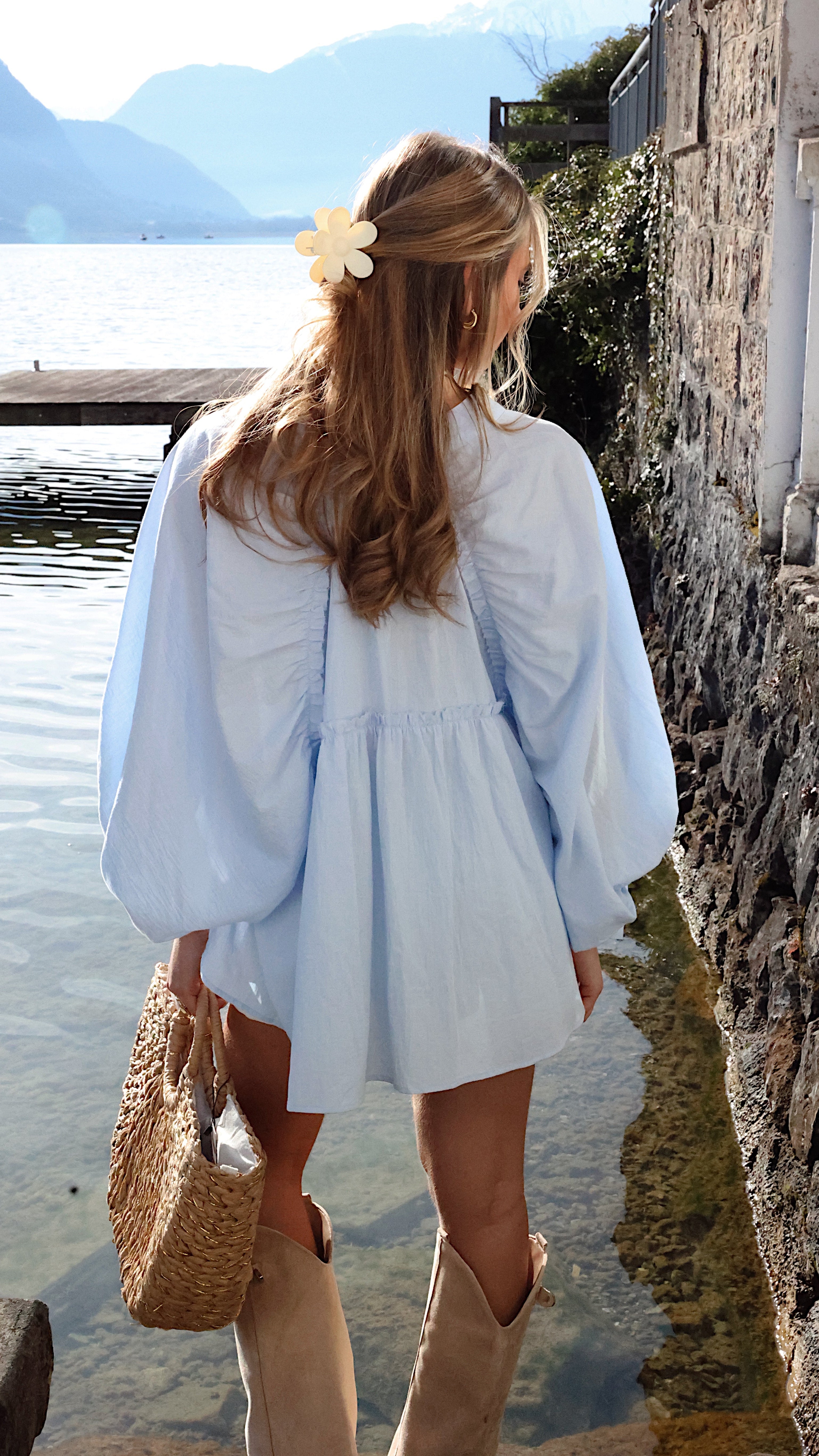 BLUSA AZÉLIE - AZUL CIELO