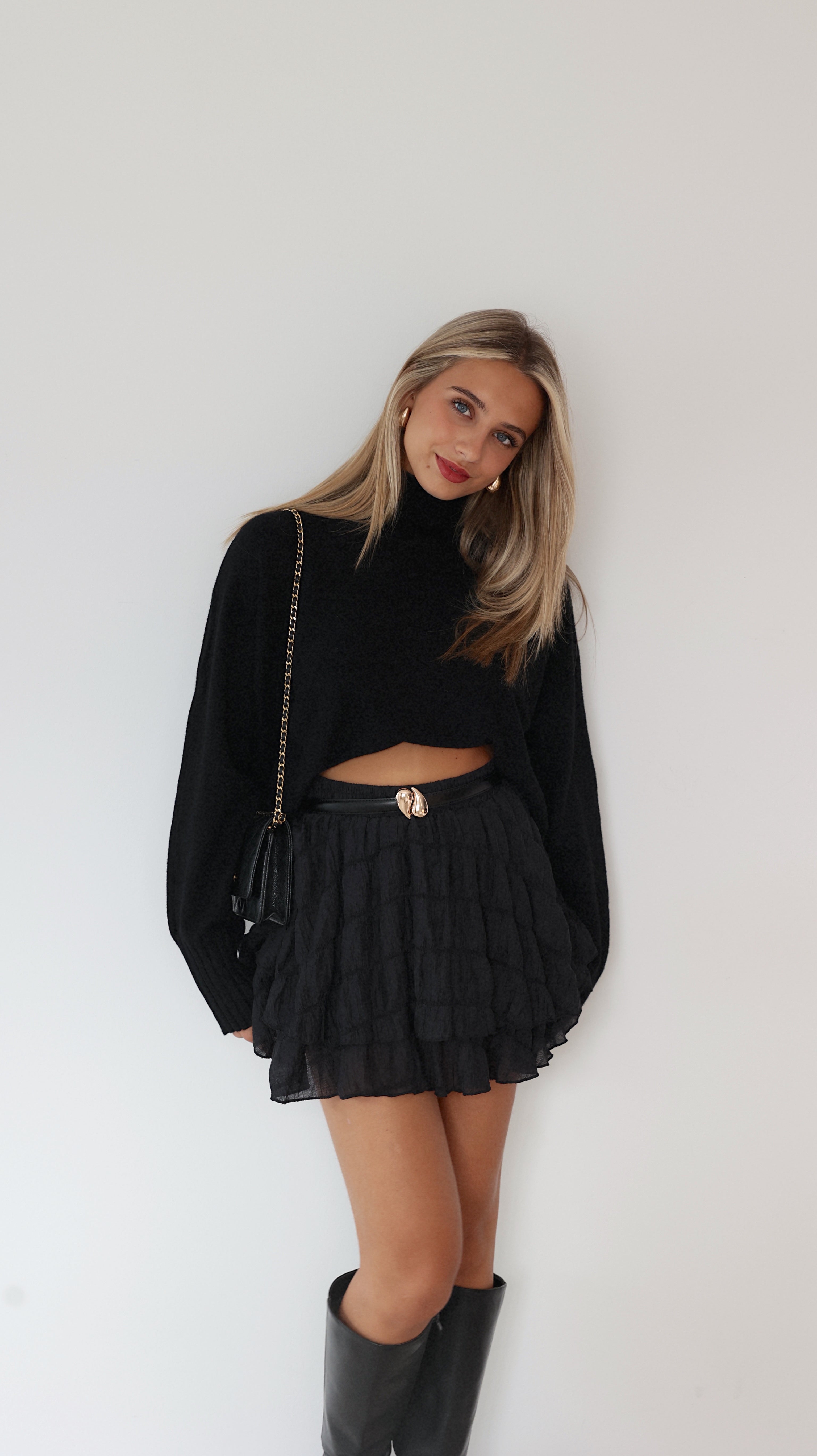 LYSE SKORT-SHORTS - NEGRO