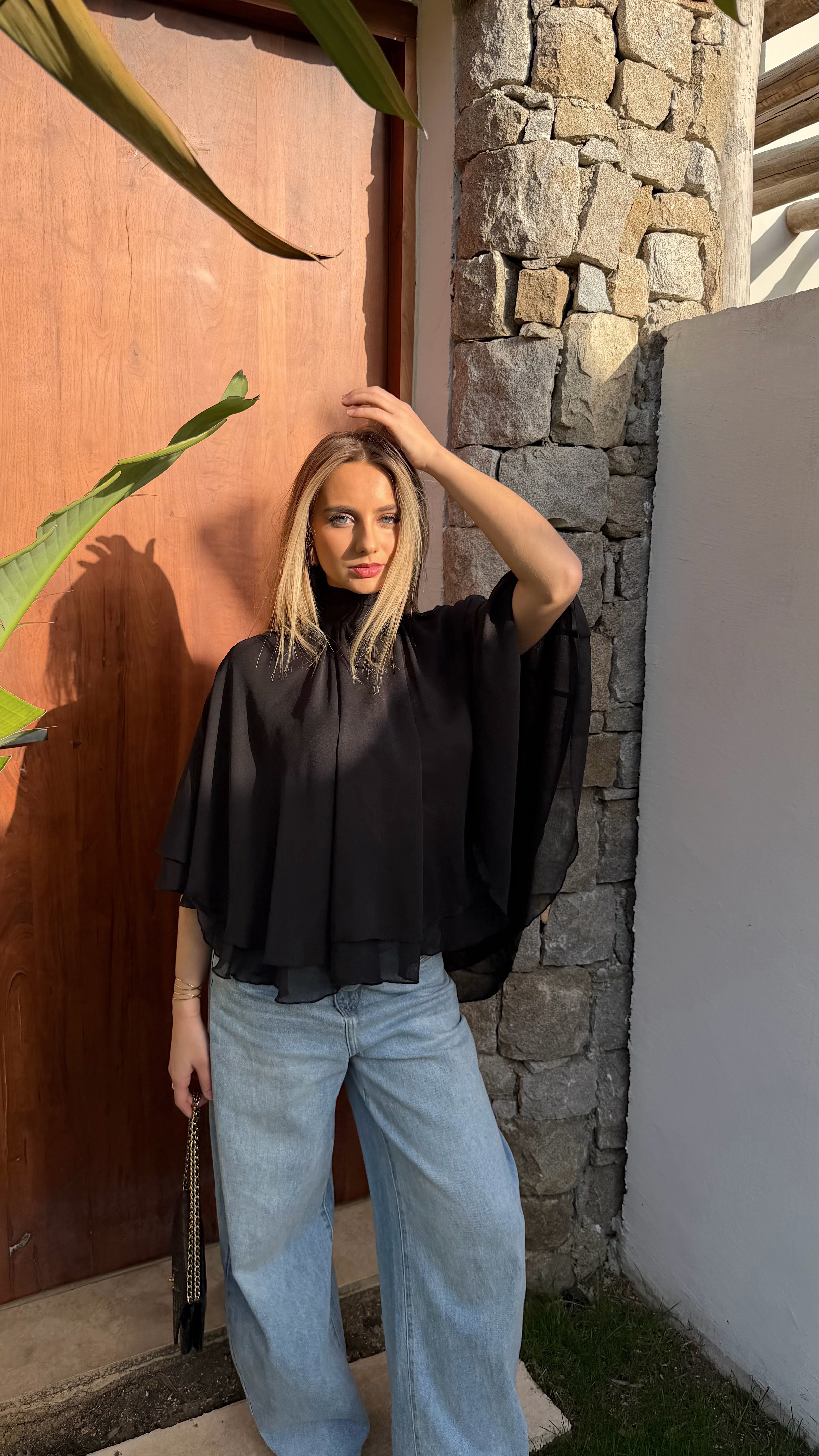 BLOUSE ISALIA - NOIR