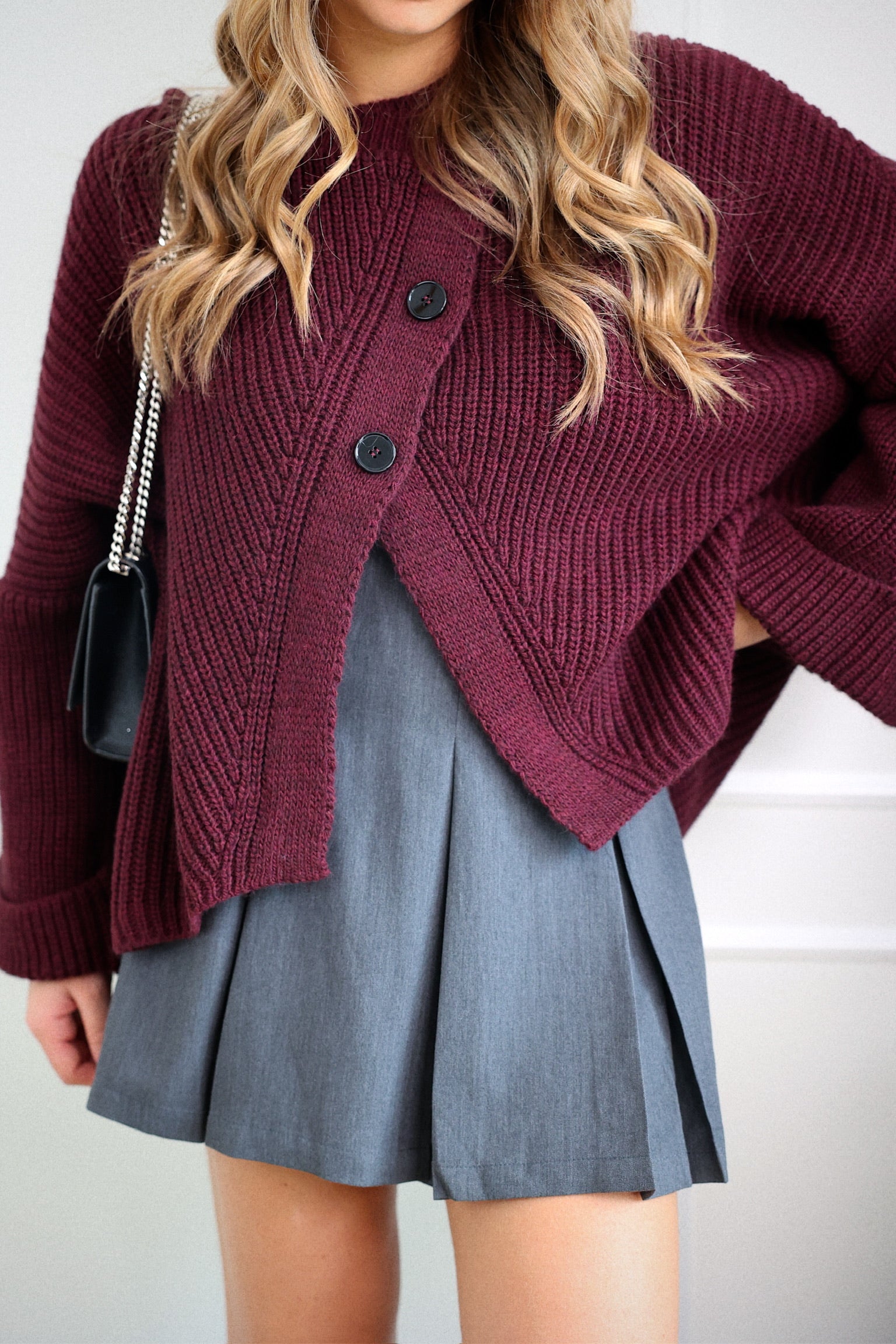 PULL LISON - BORDEAUX