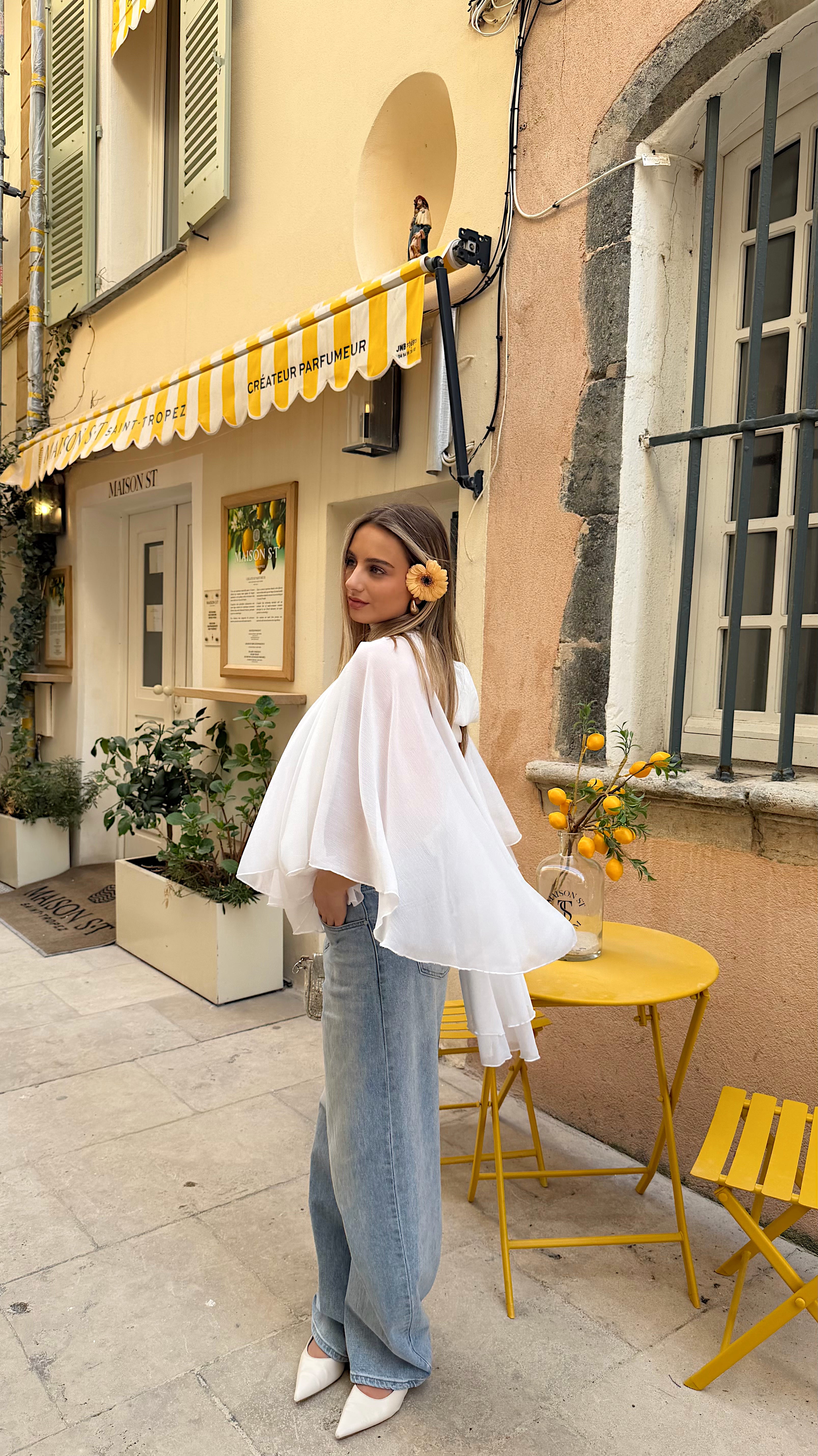 BLOUSE ISALIA - BLANC