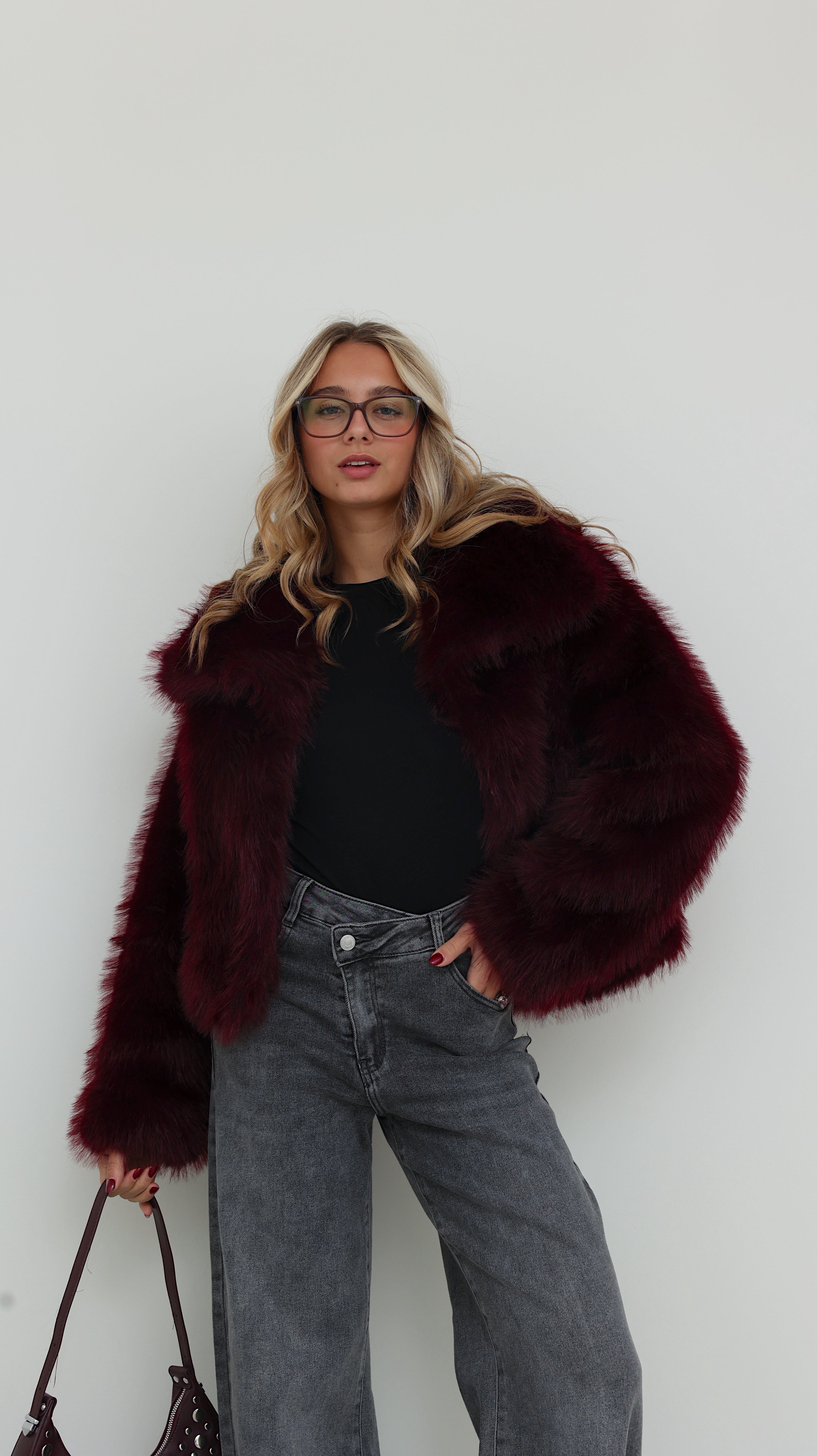 INES JACKET - BORDEAUX