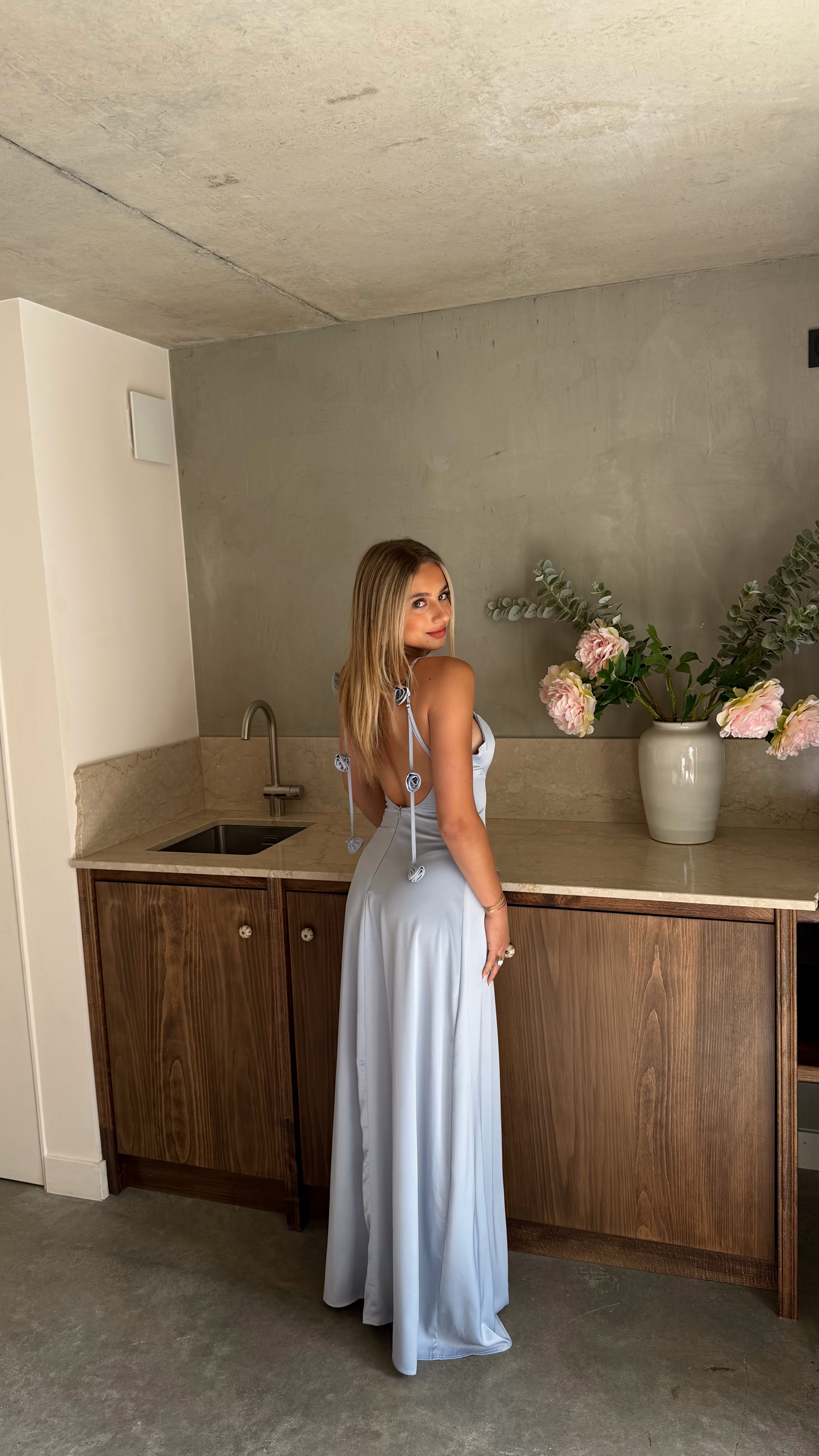ROBE VALENTINA - BLEU CIEL