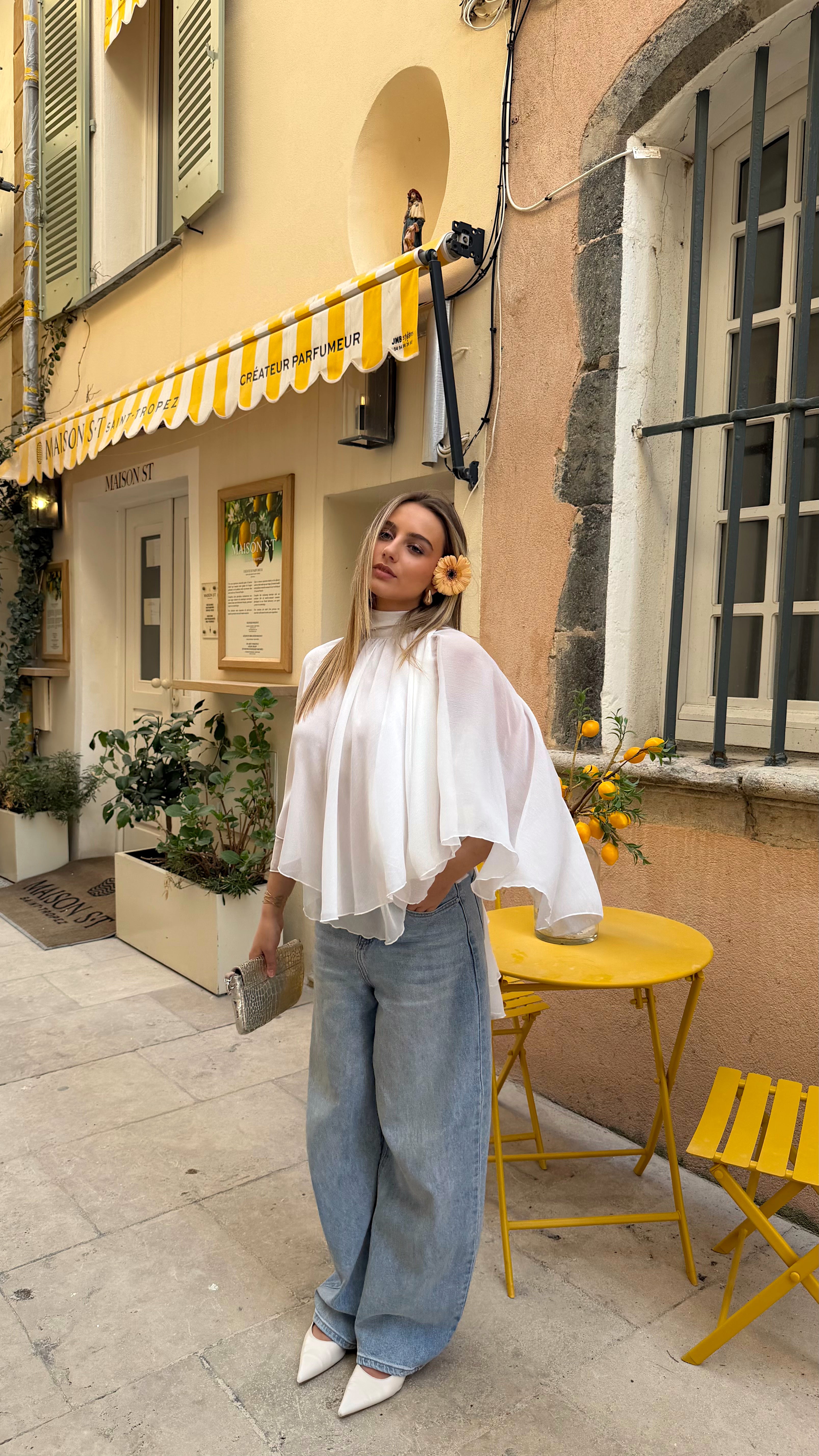 BLOUSE ISALIA - BLANC