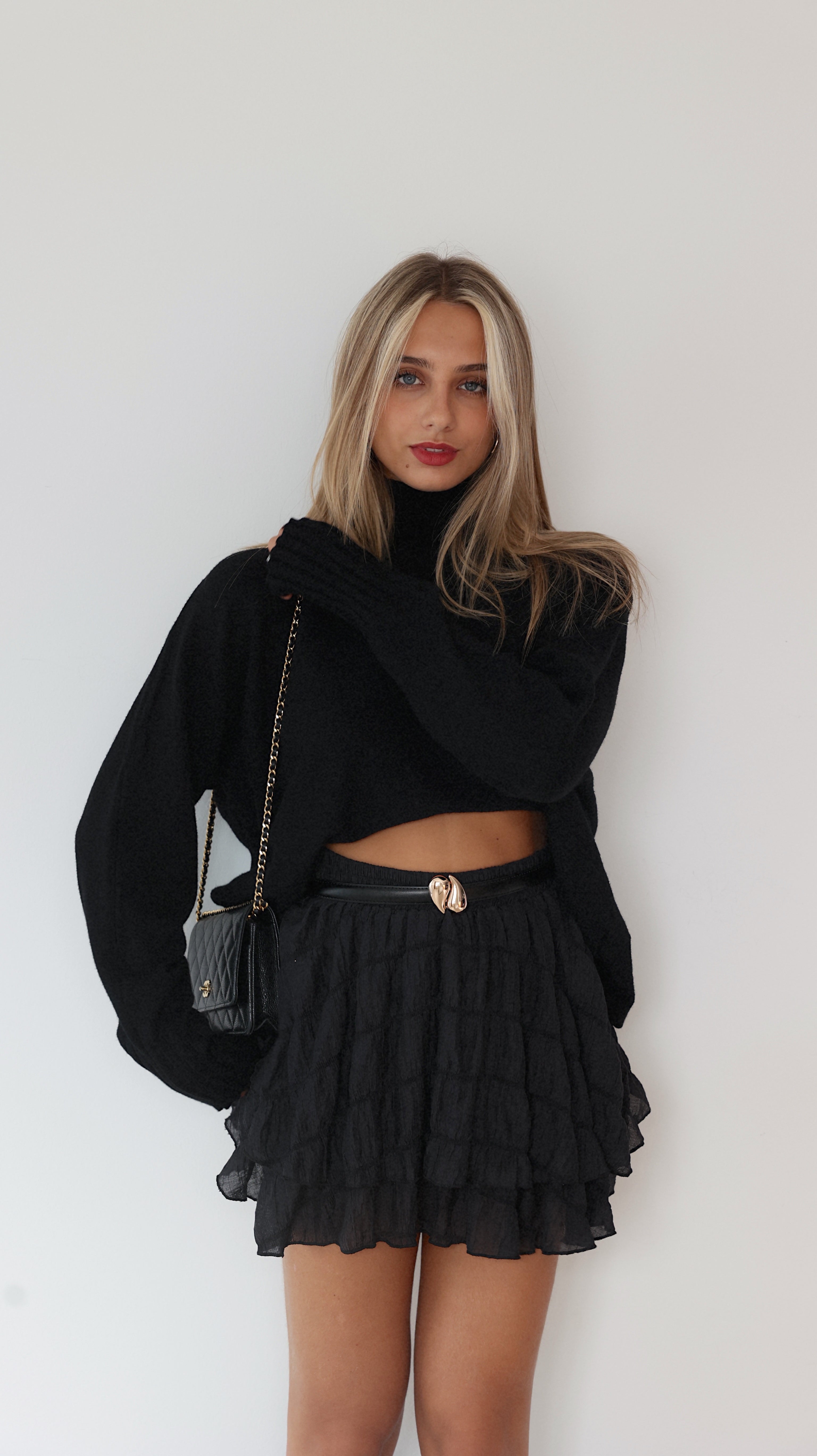 LYSE SKORT-SHORTS - NEGRO