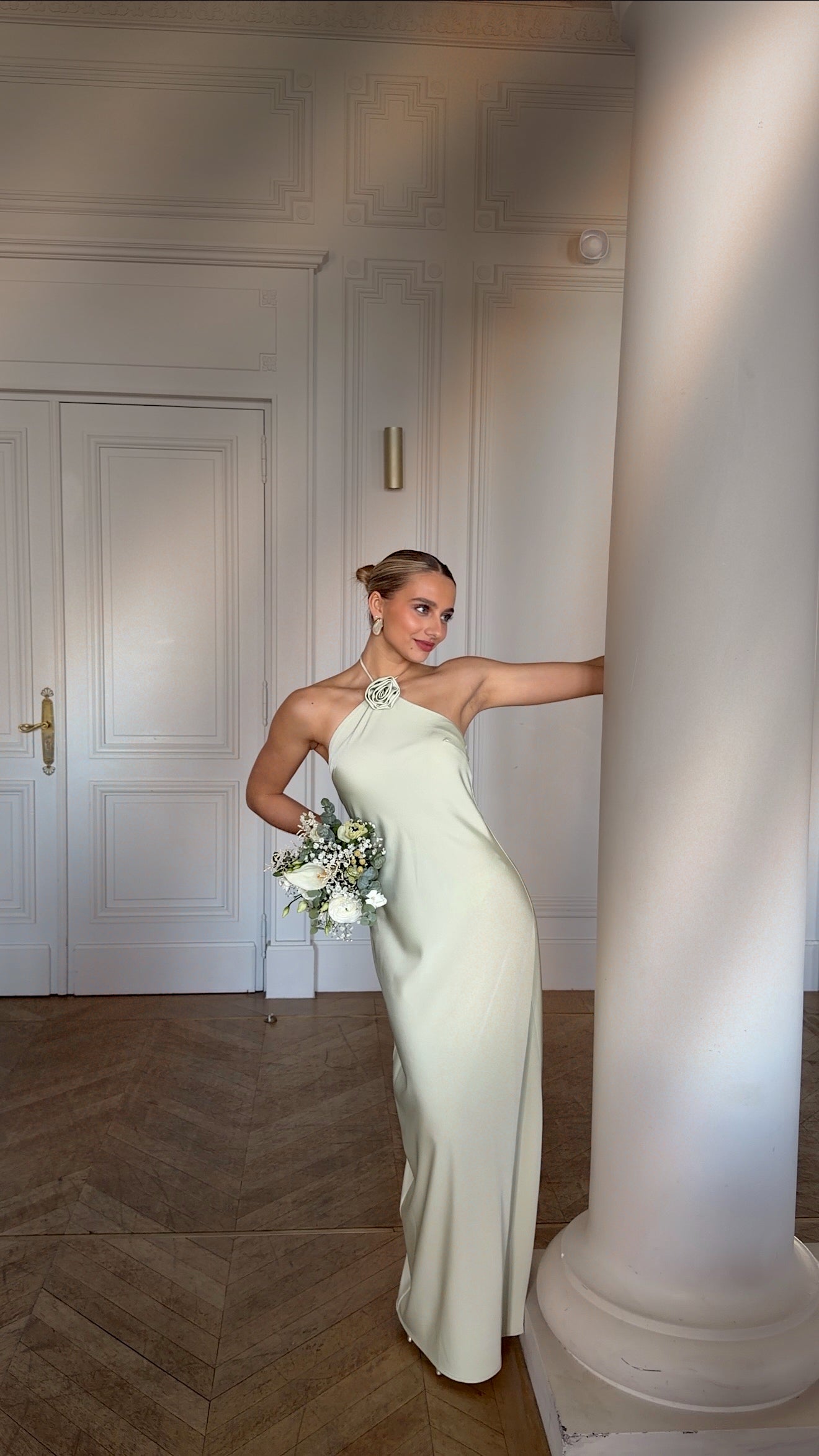 ROBE JULIA - VERT ANIS