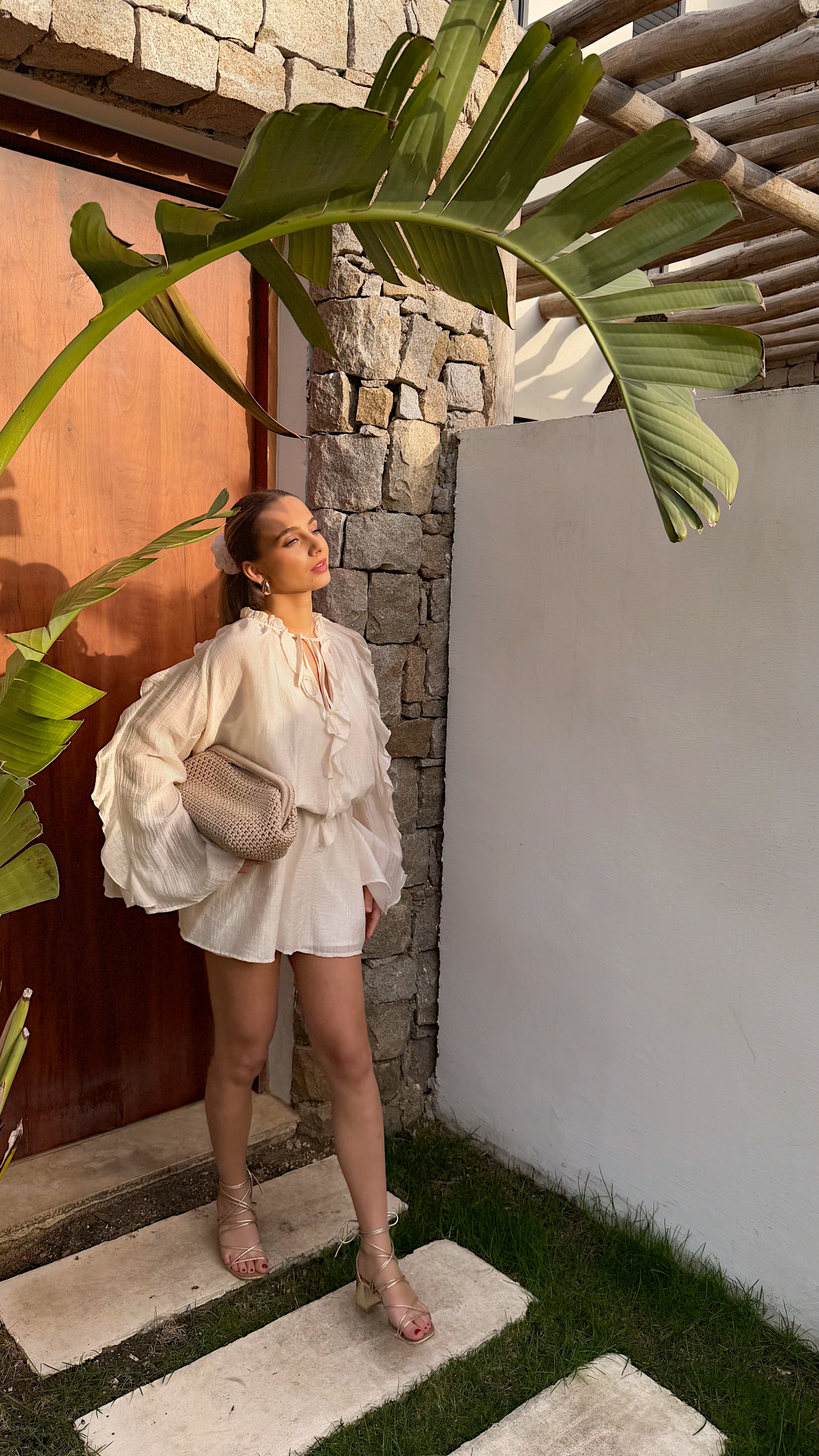 ROBE CAROLINE - ECRU