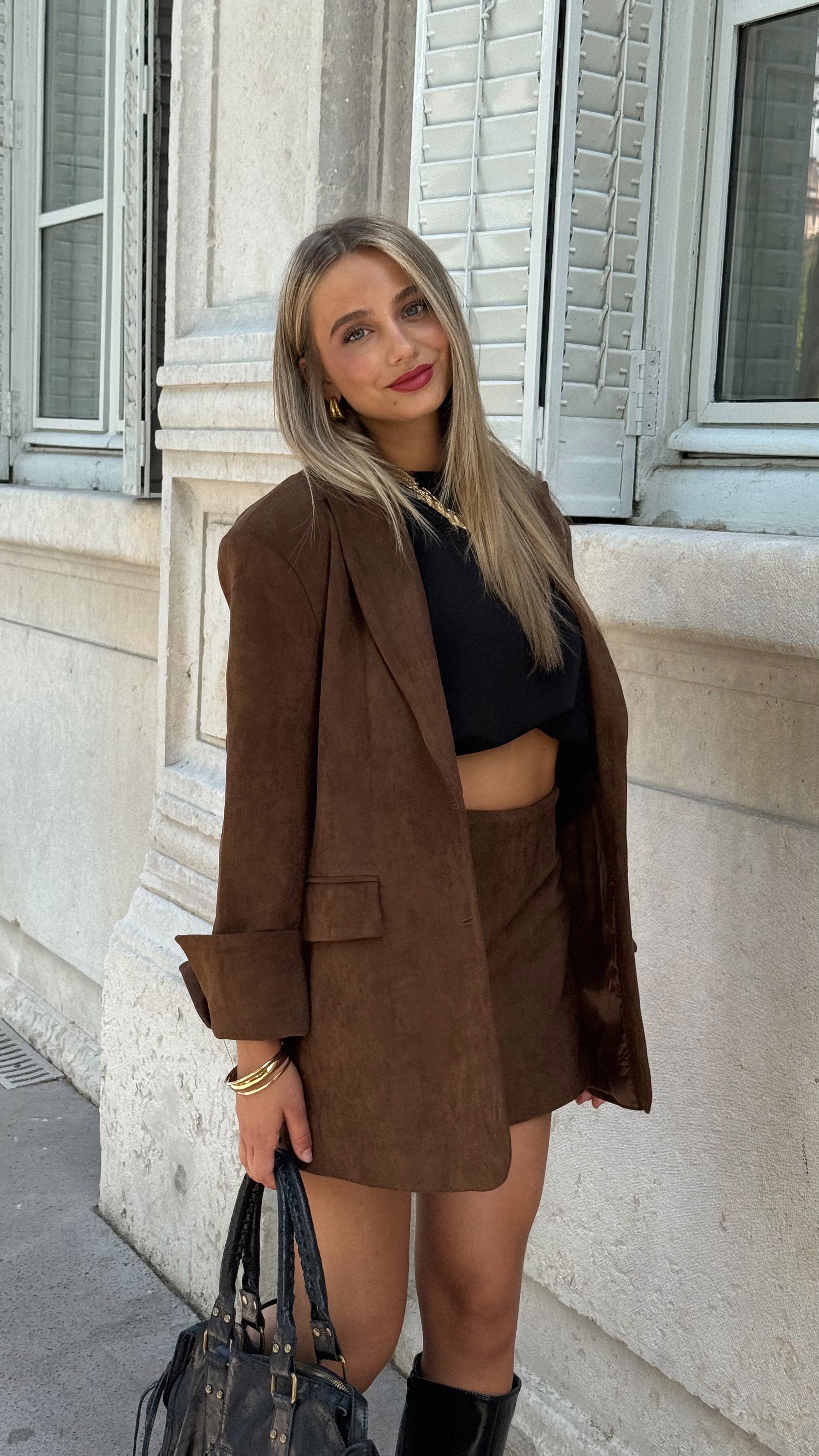 BLAZER GABRIEL - MARRÓN