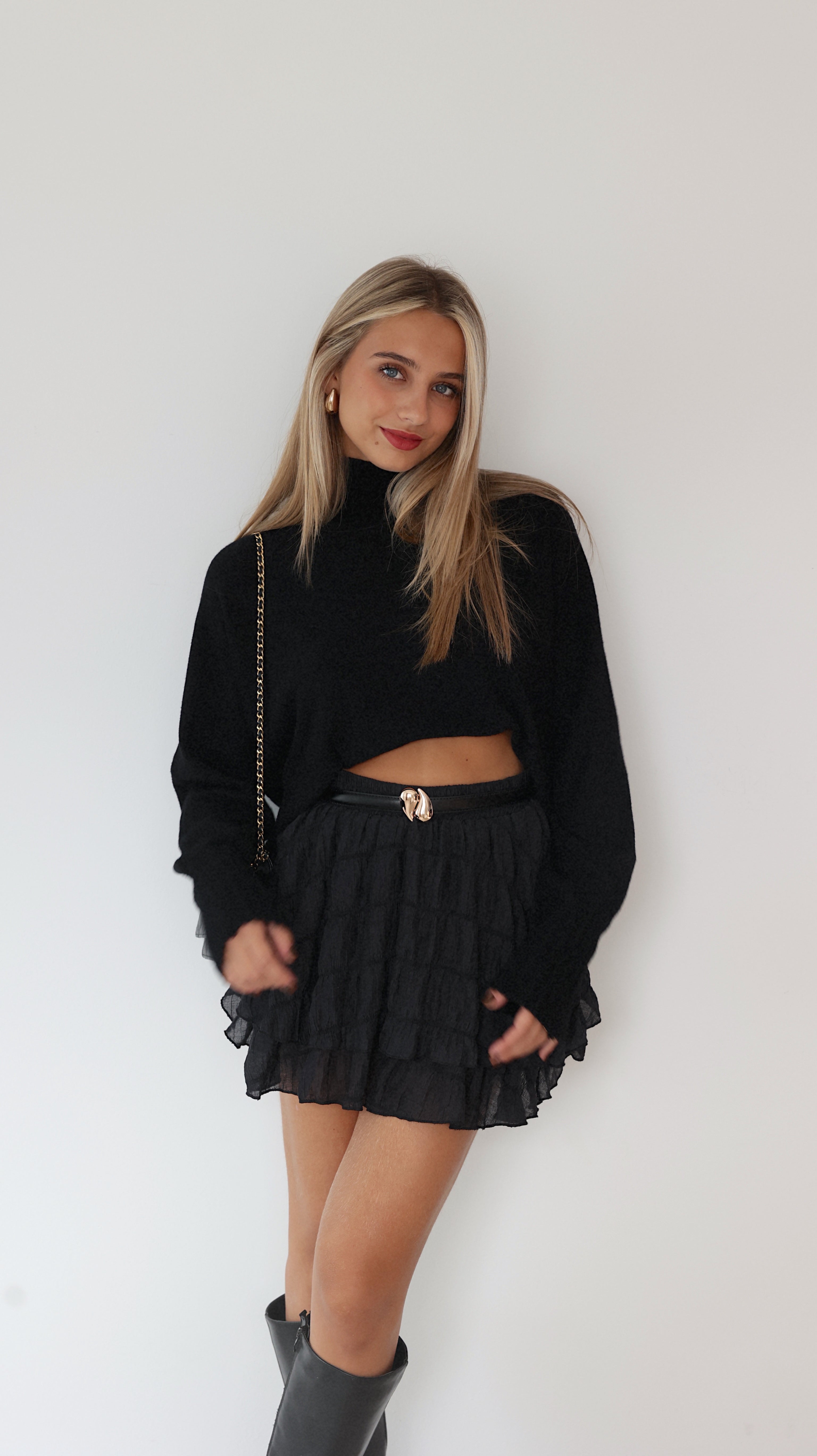 LYSE SKORT-SHORTS - NEGRO