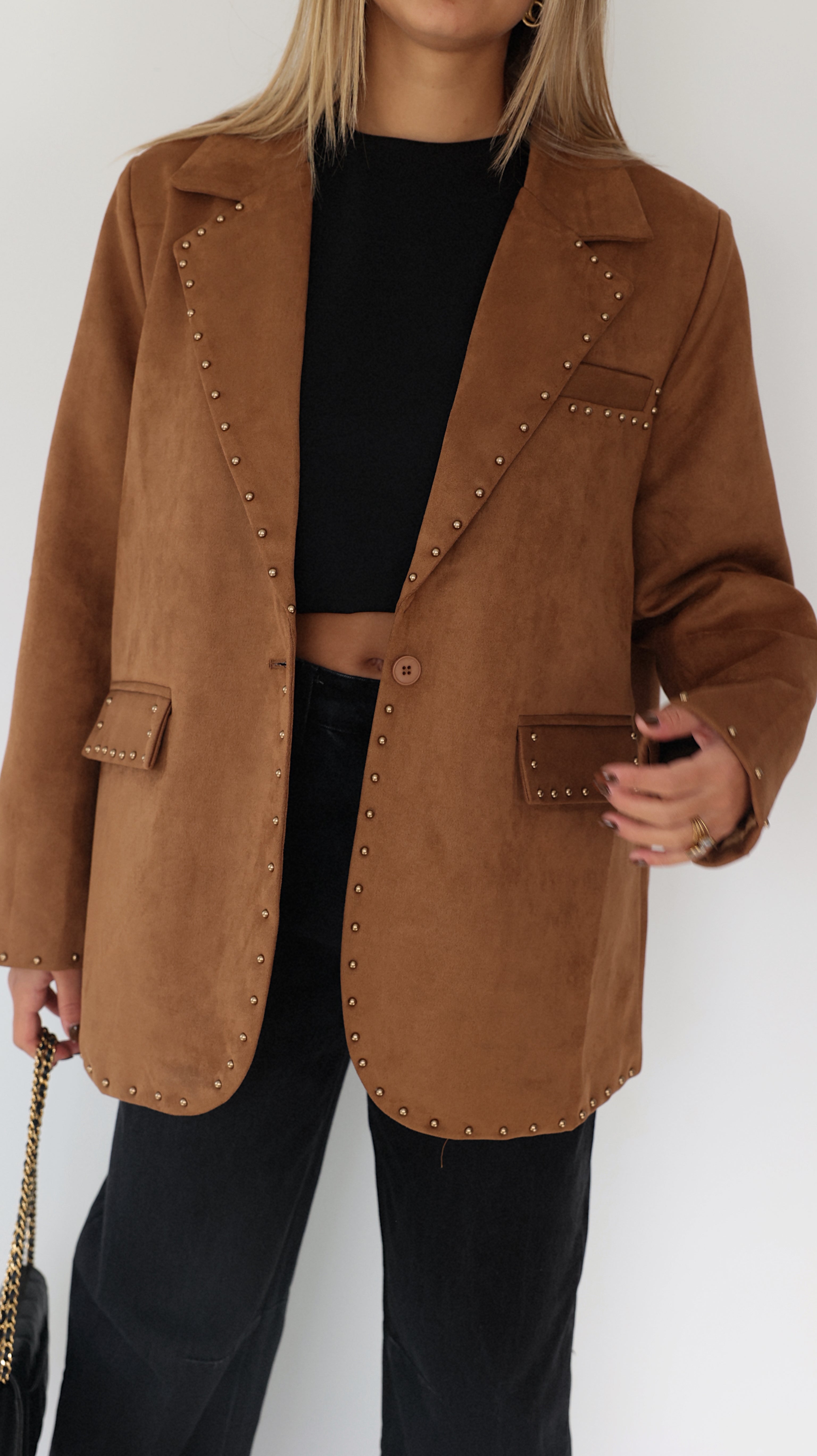 BLAZER DANIA - CAMEL