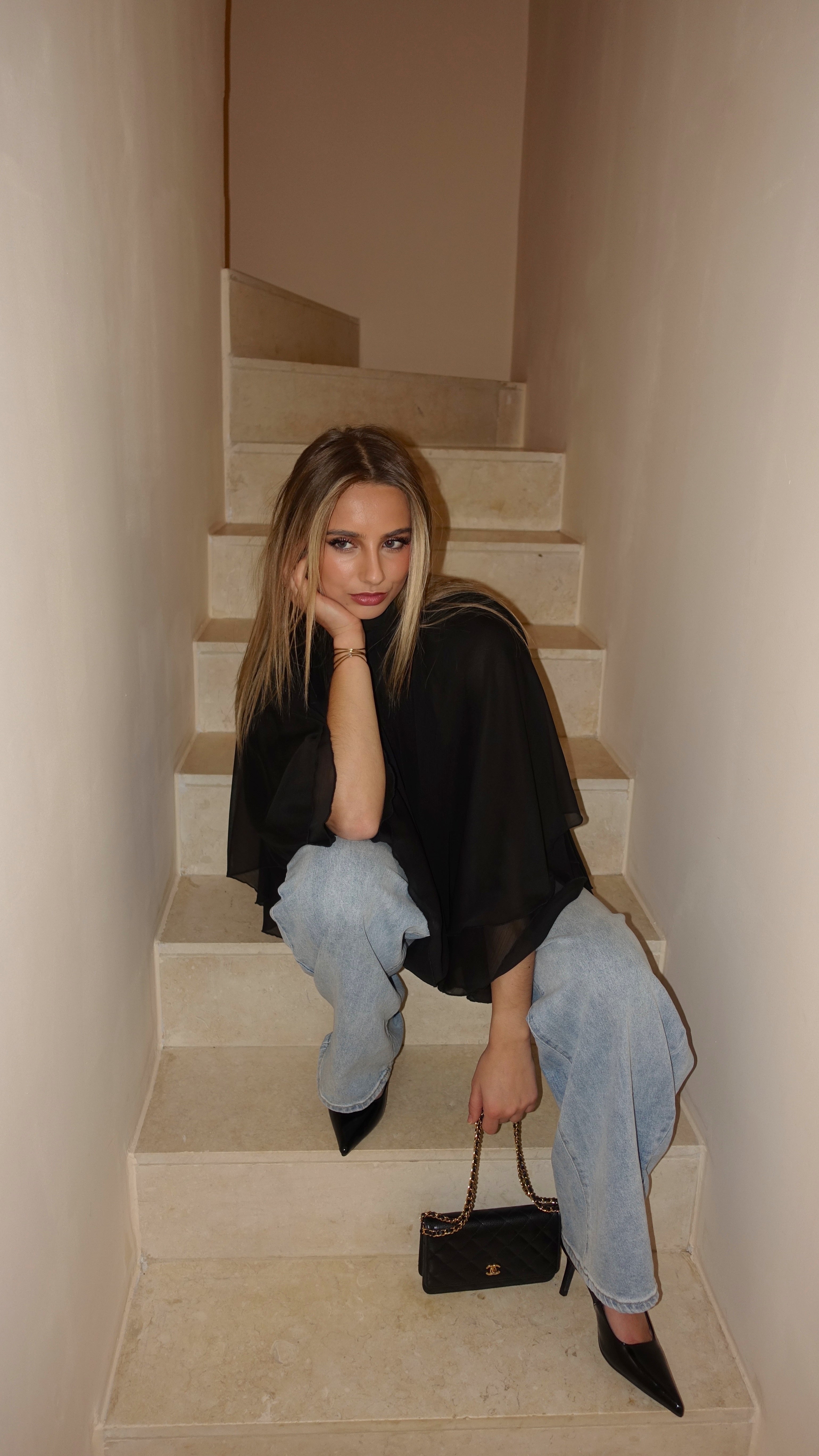 BLOUSE ISALIA - NOIR