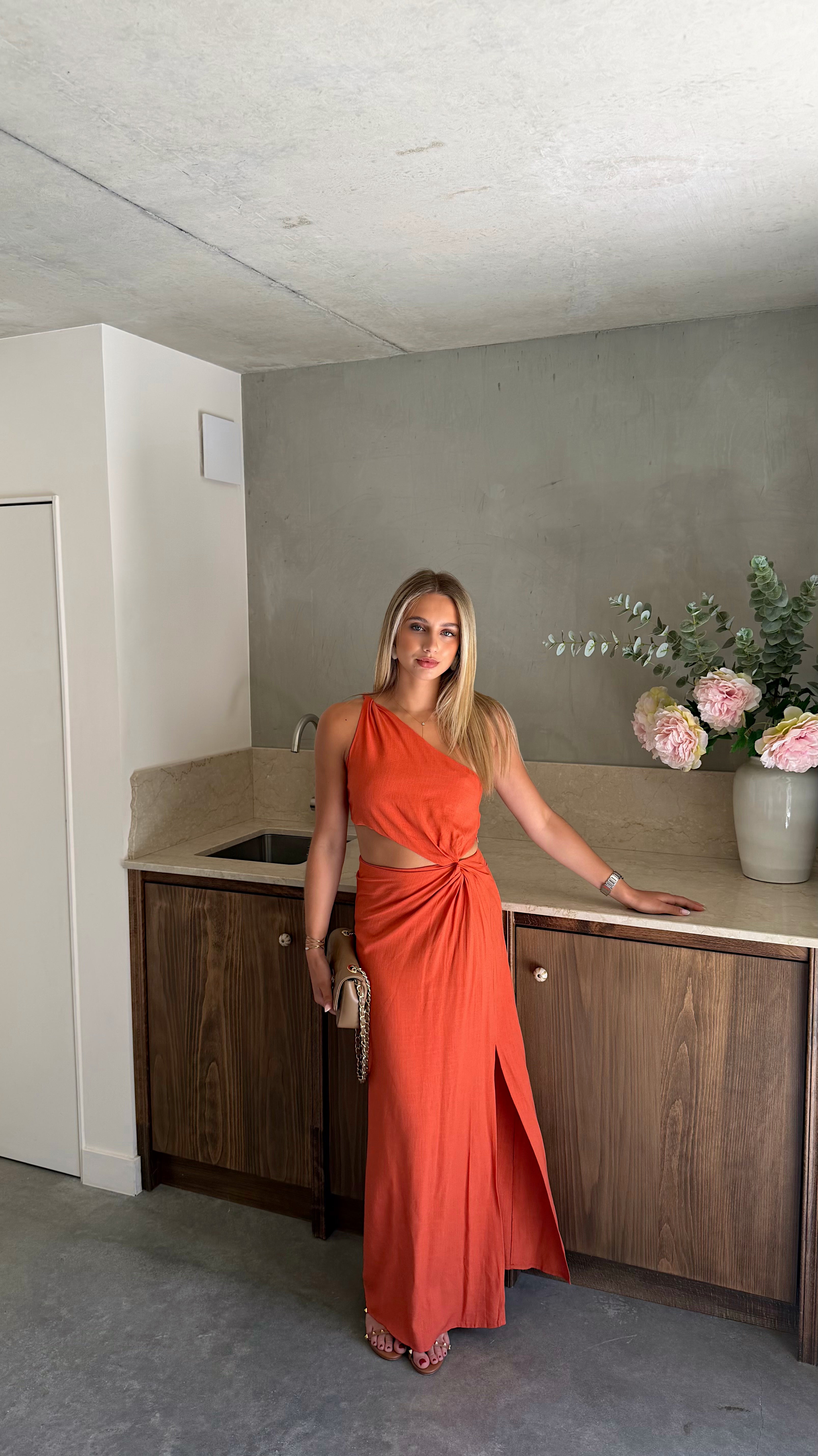MIRA DRESS - ORANGE