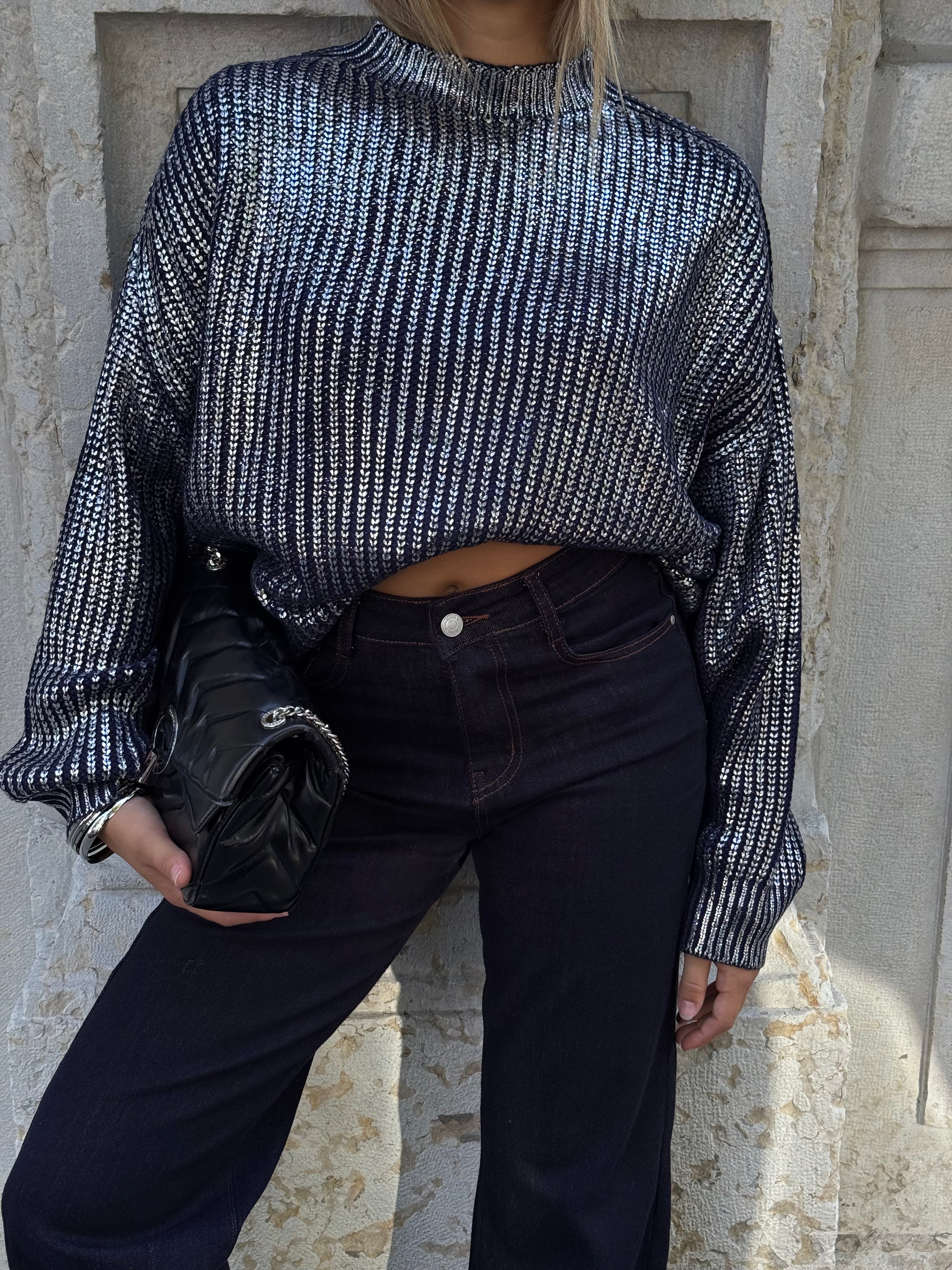 SUÉTER ELEA - AZUL MARINO