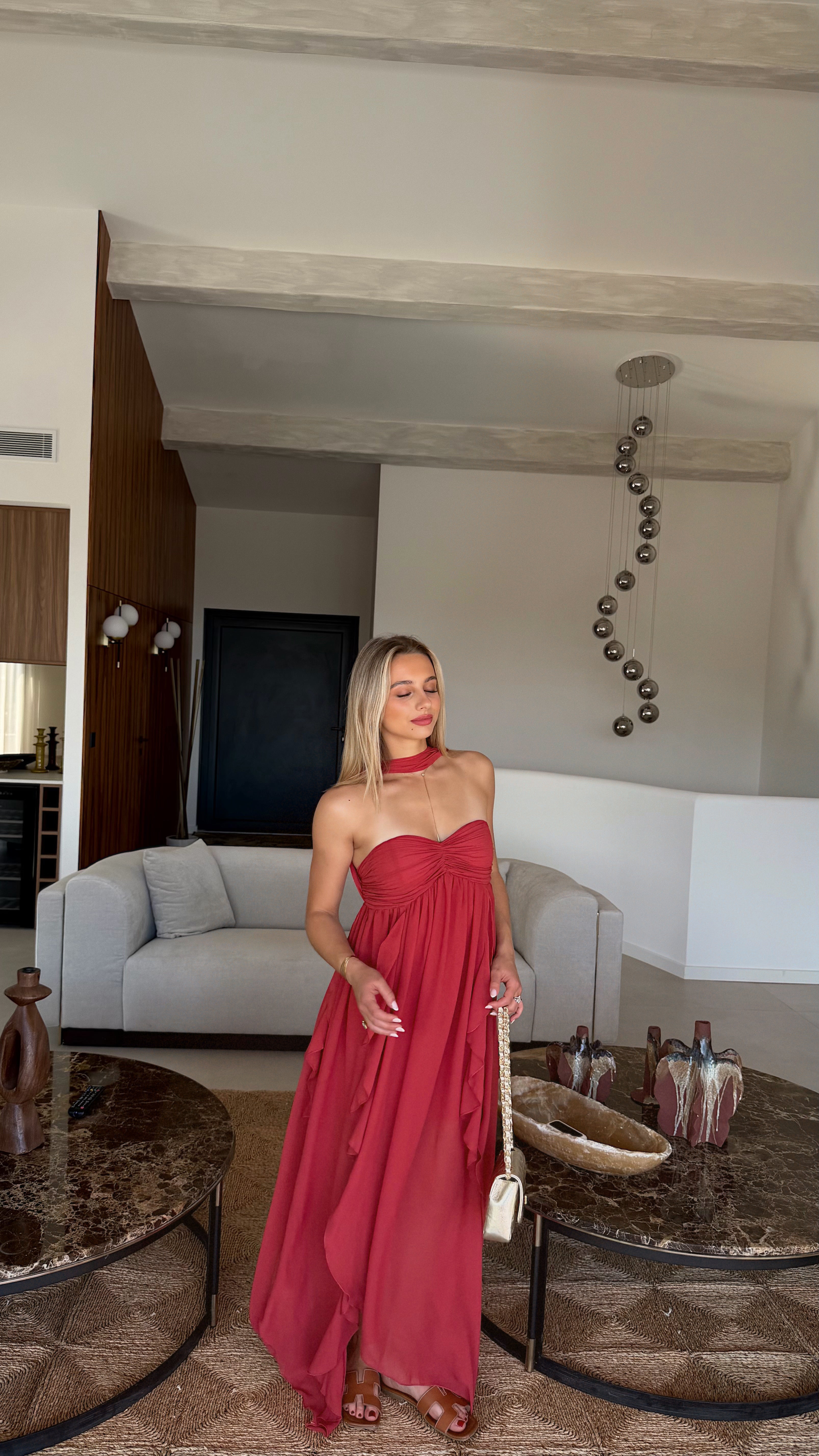 ESMEE DRESS - TERRACOTTA