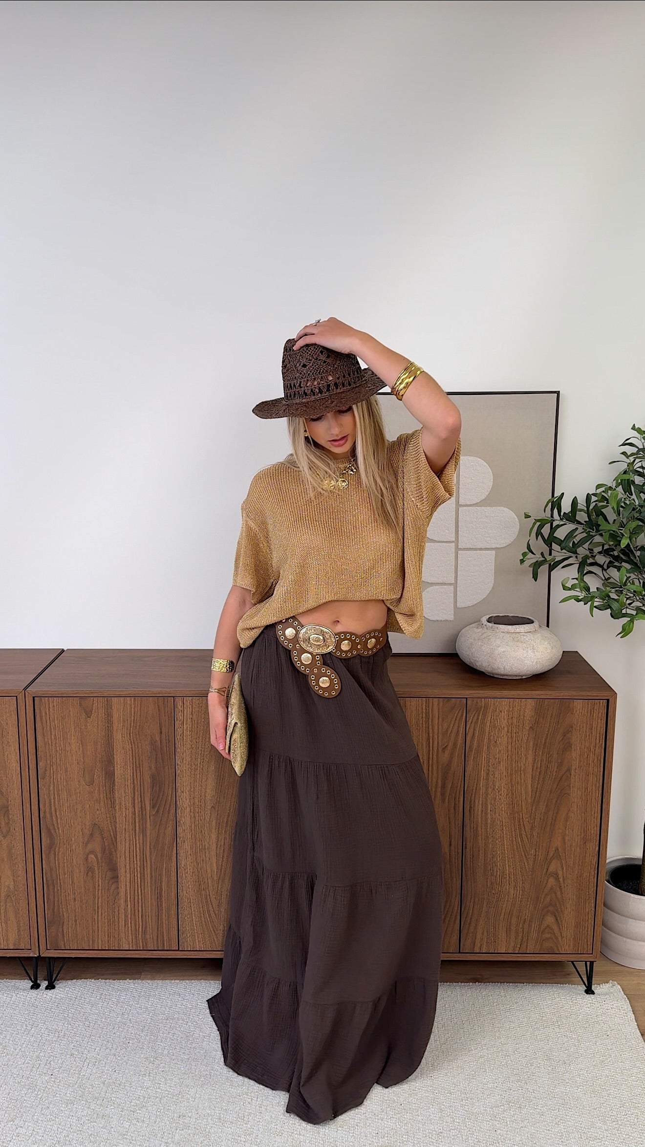 CEINTURE SOPHIE - MARRON