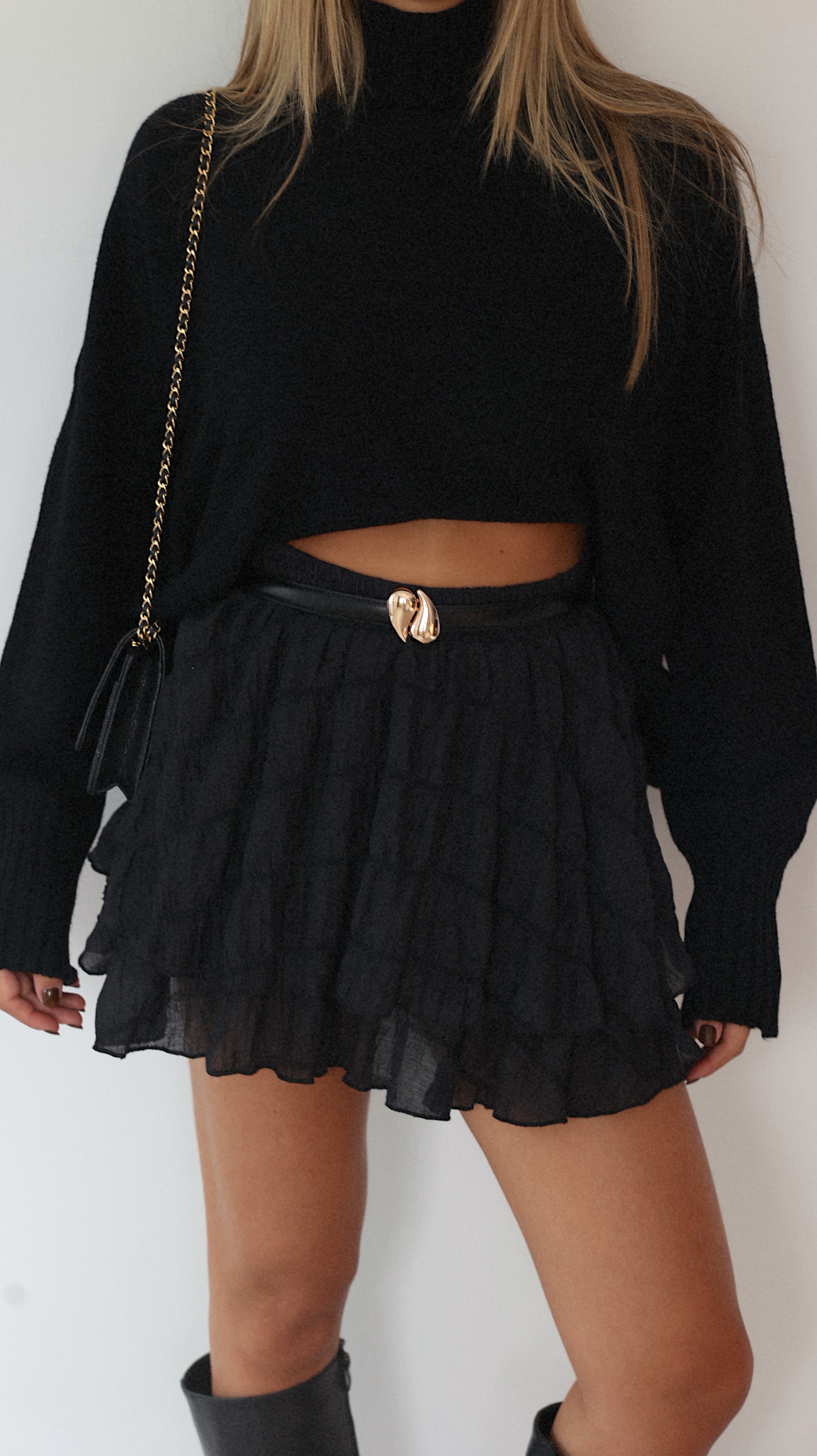 LYSE SKORT-SHORTS - NEGRO