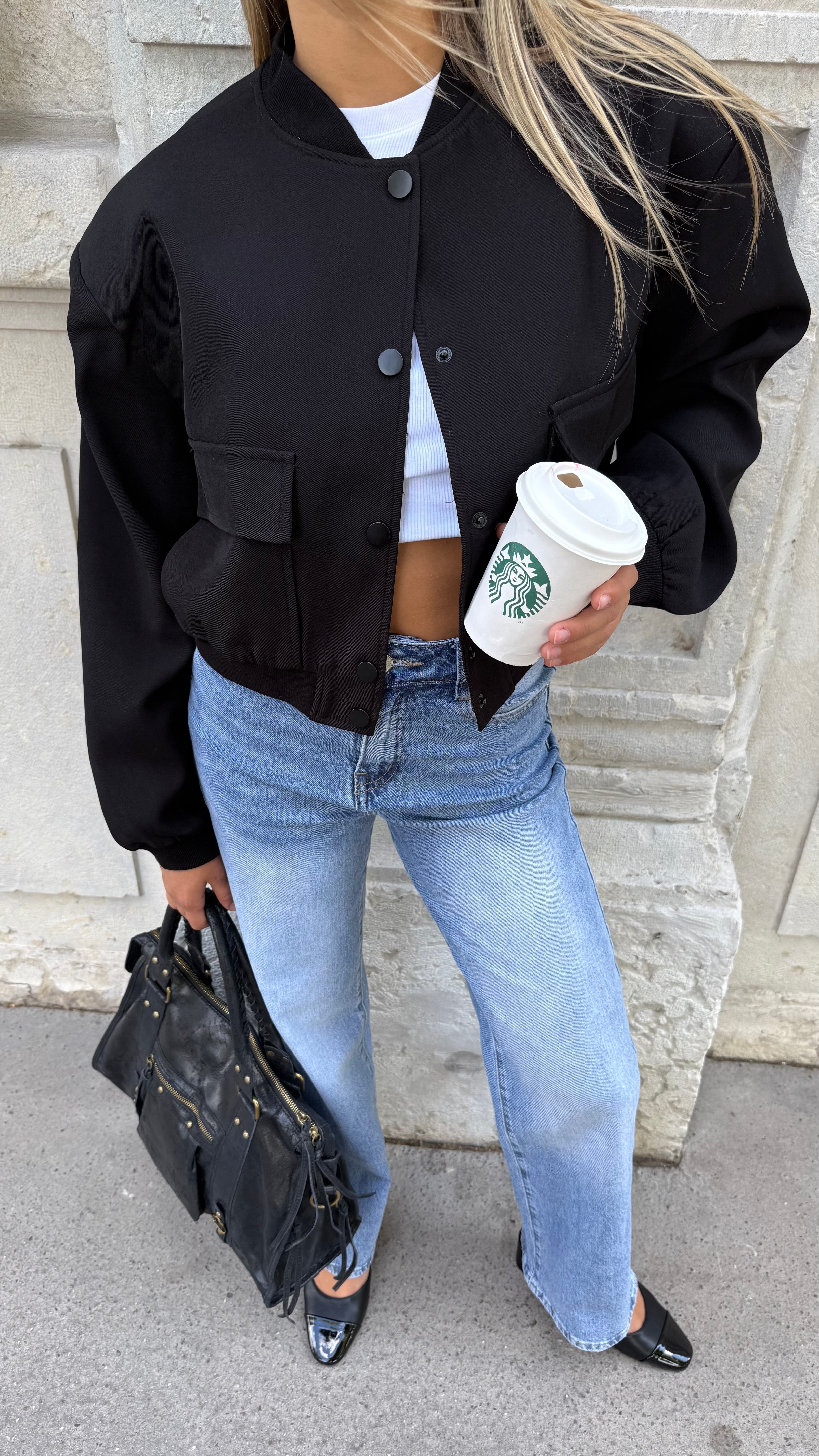 BOMBER ALIZEE - NOIR