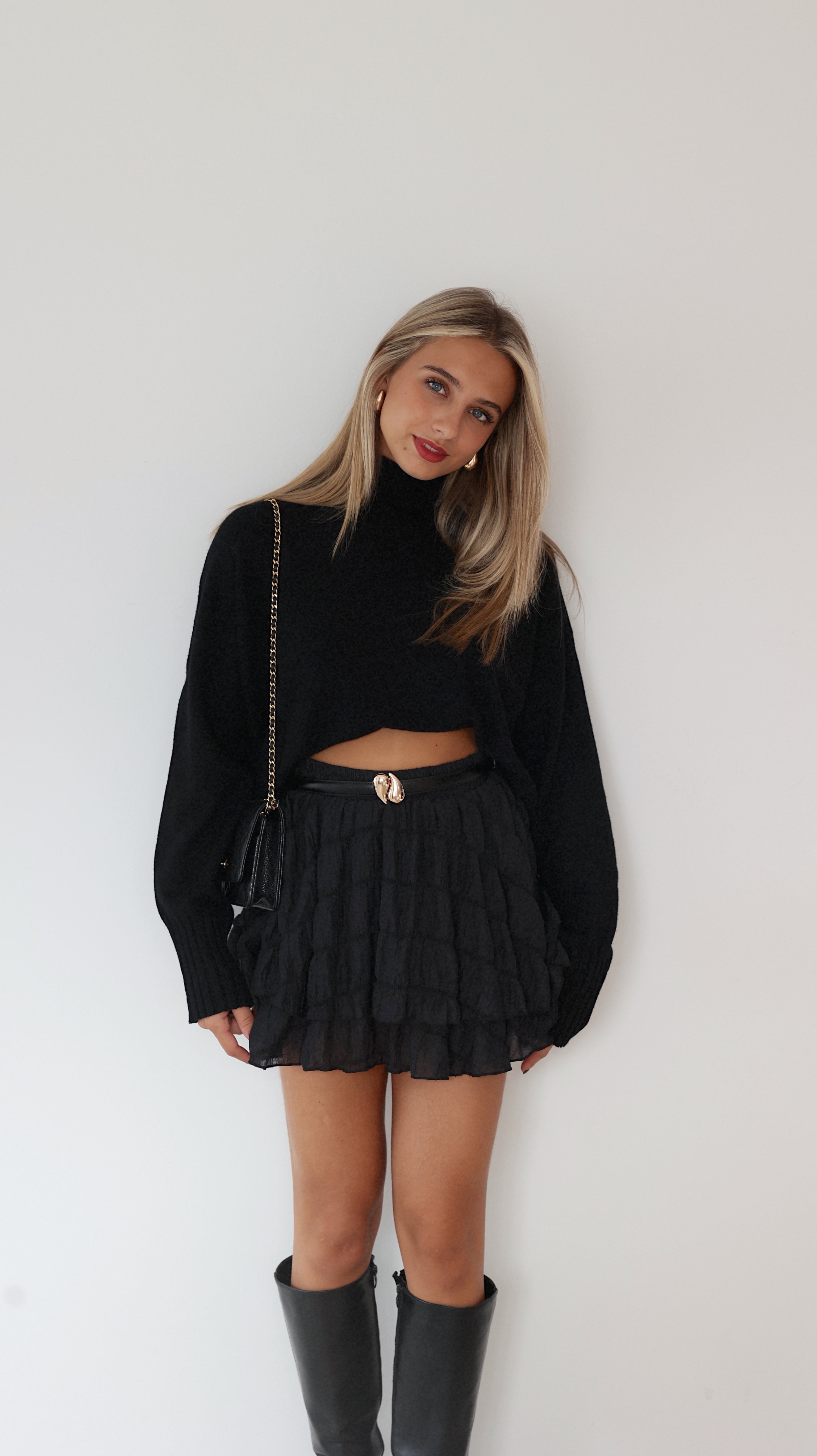 LYSE SKORT-SHORTS - NEGRO