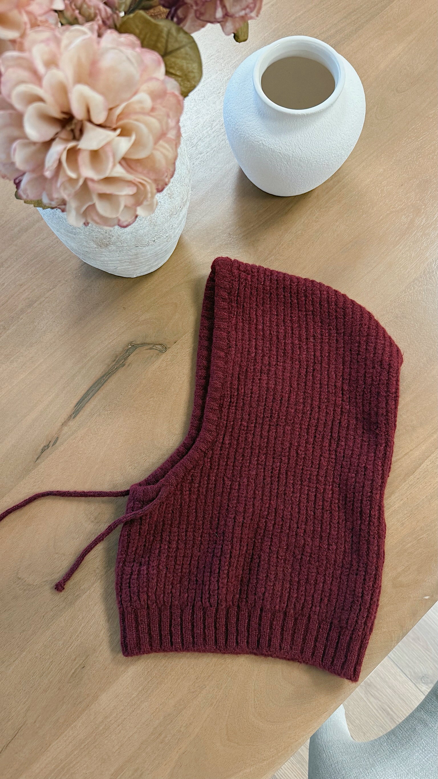 BRUNA BALACLAVA - BURGUNDY