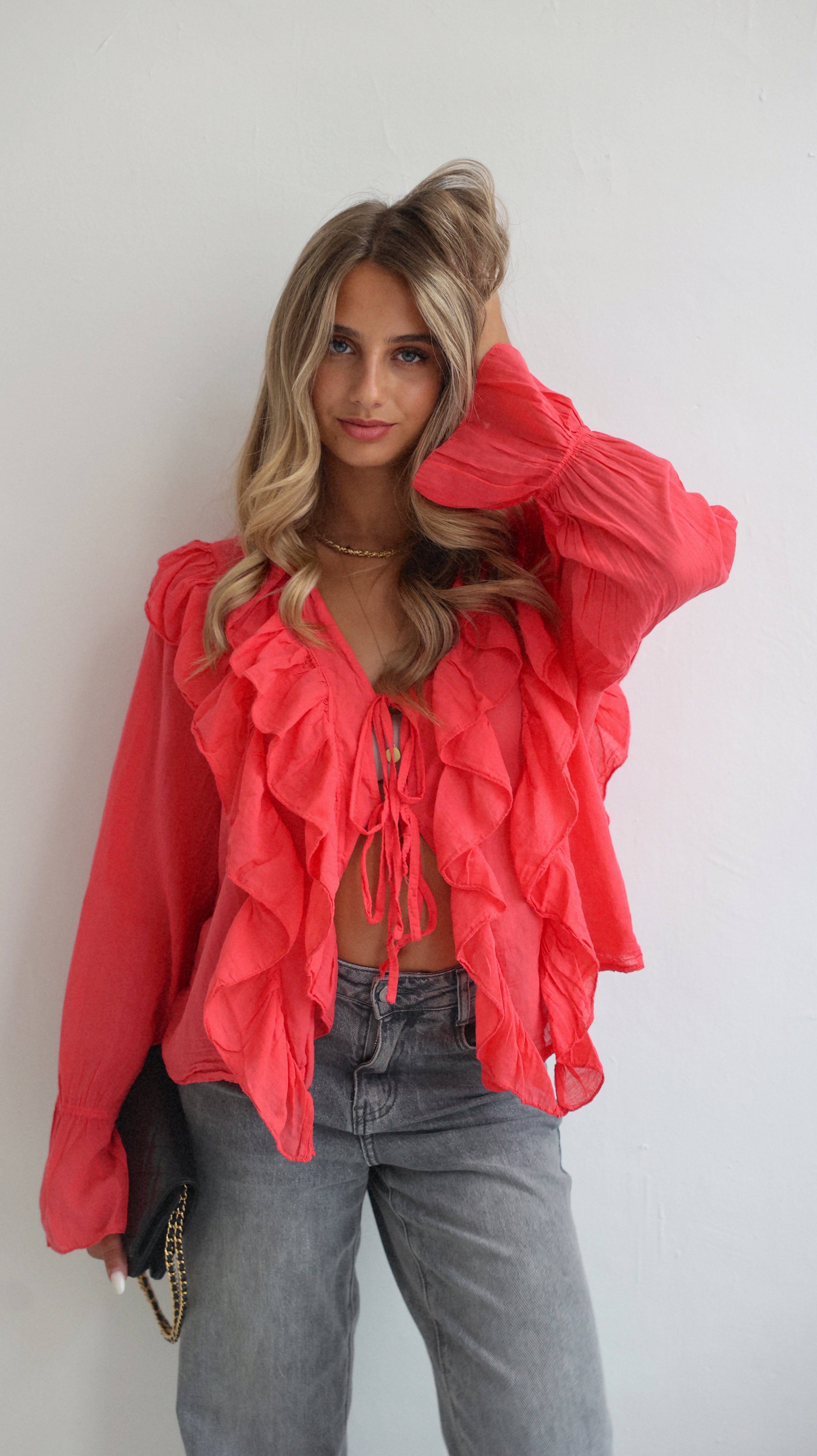 BLOUSE CALIE - CORAIL