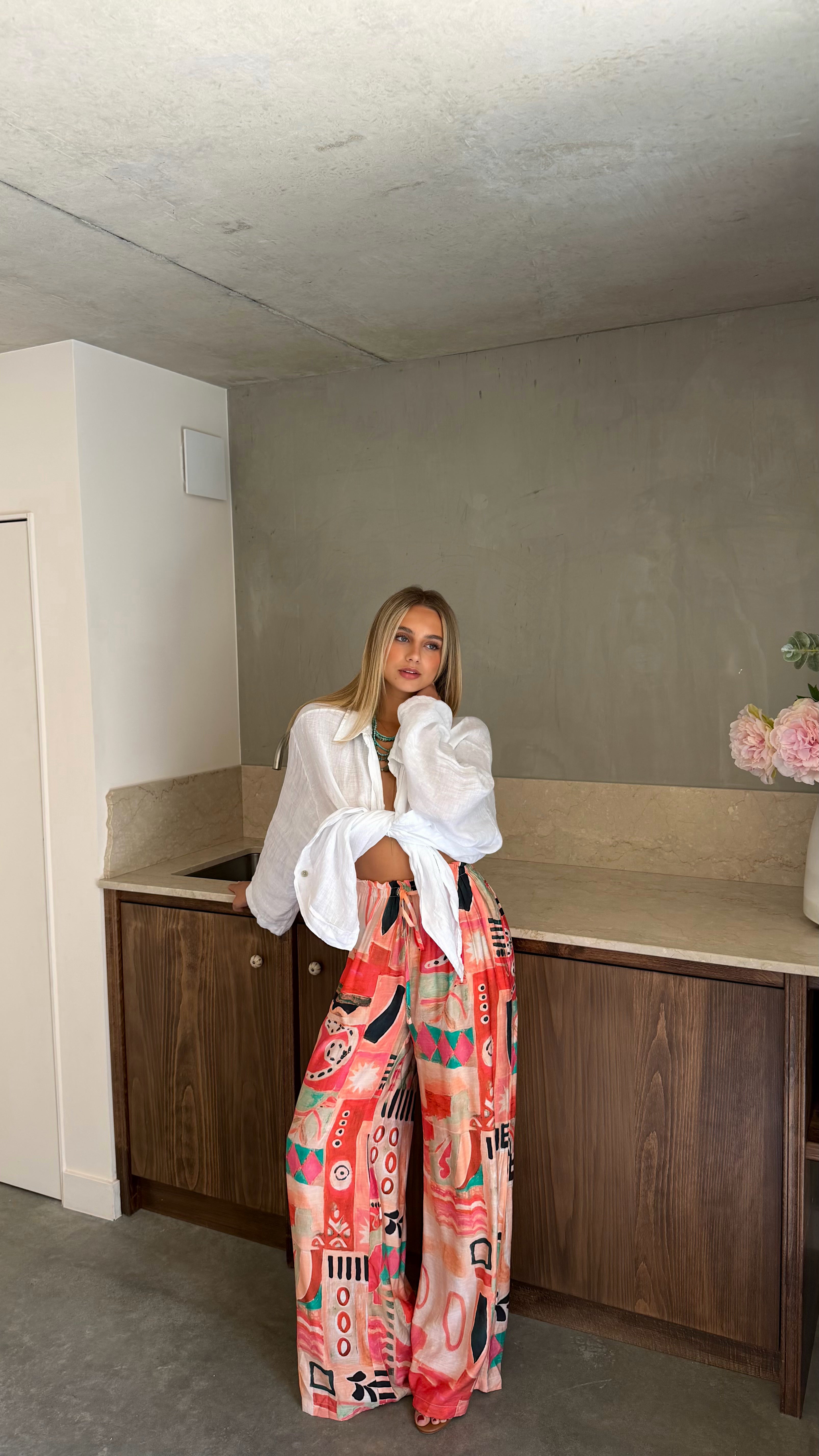 PANTALON PAULINE - ROSE