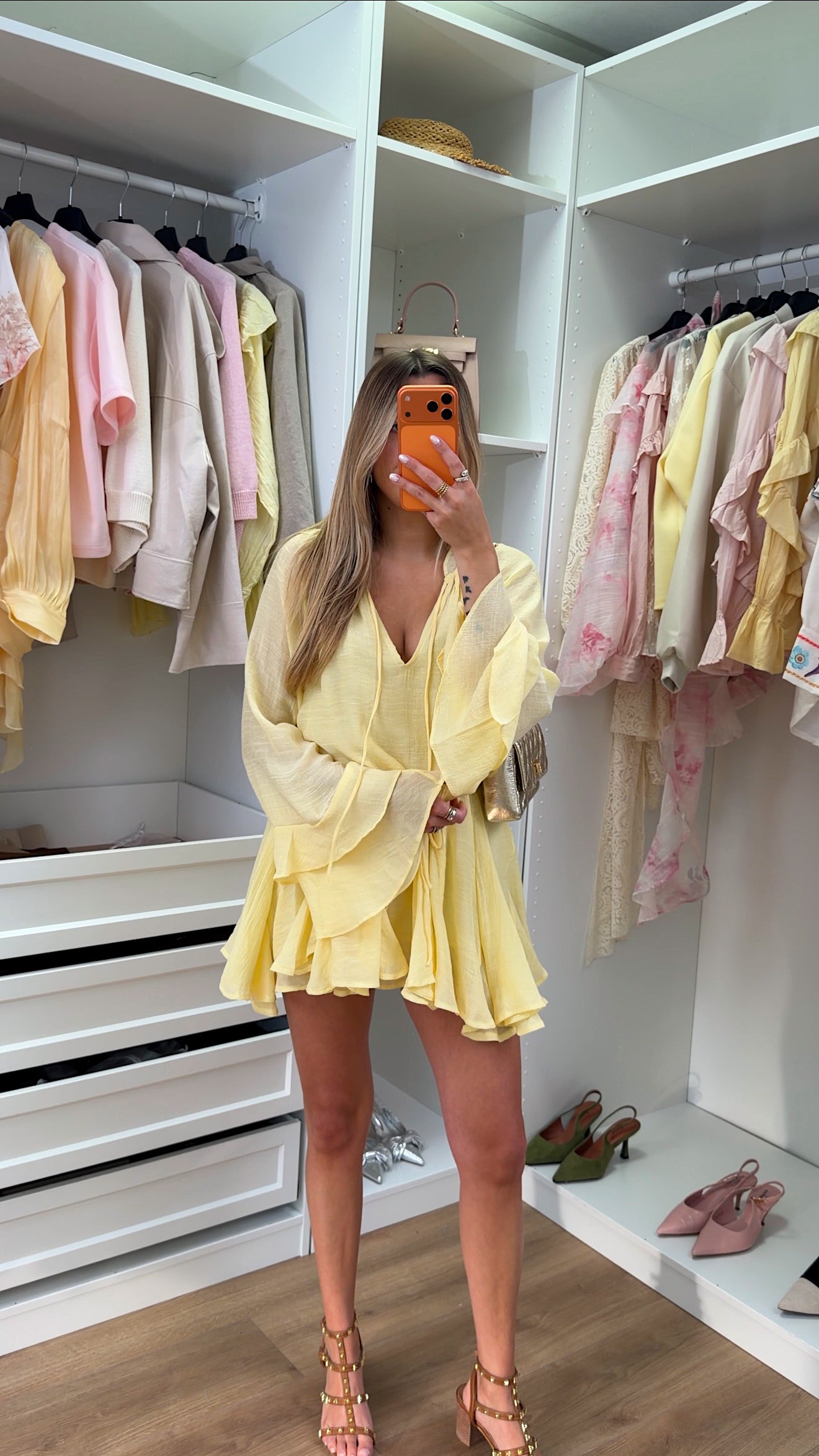 ROBE ISIS - JAUNE